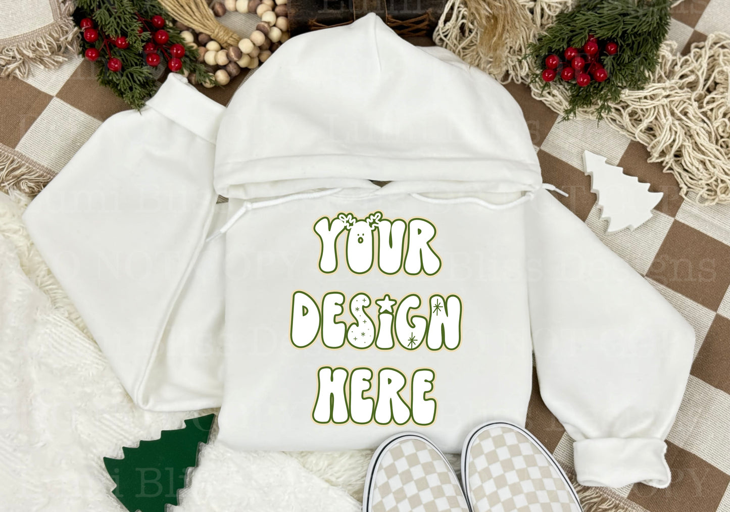Gildan White Hoodie 2