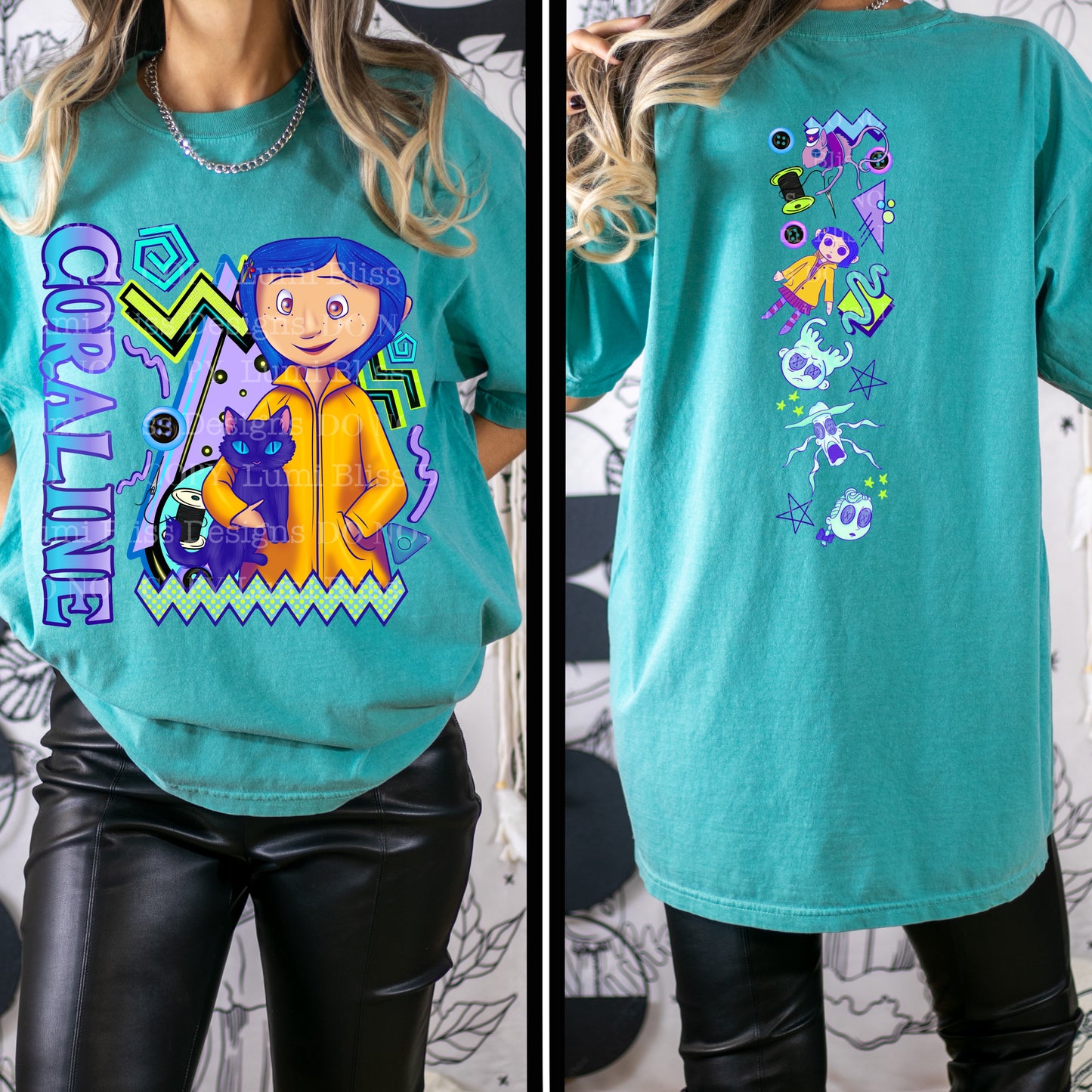 Blue hair girl w/sleeves/spine