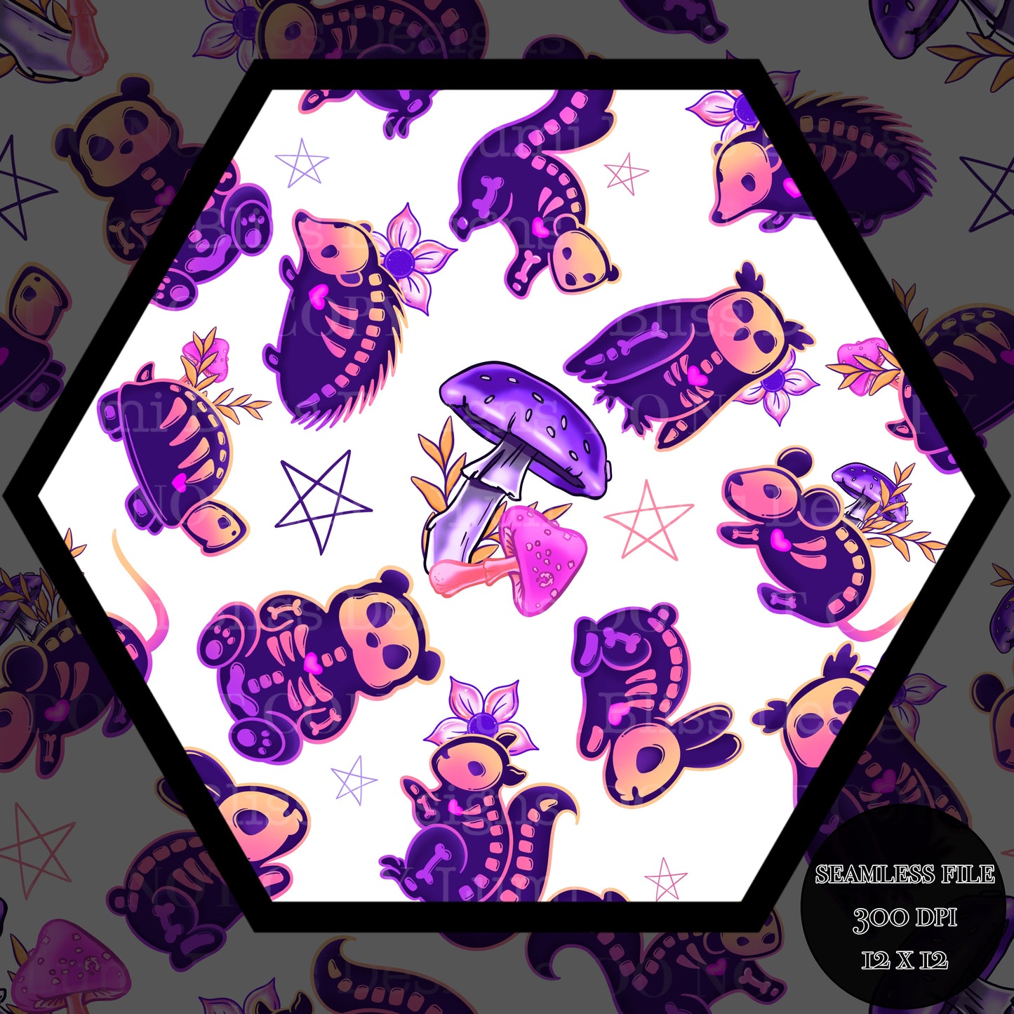 Animals x Bones Seamless