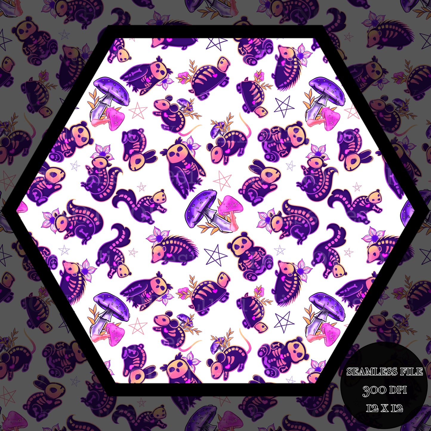 Animals x Bones Seamless