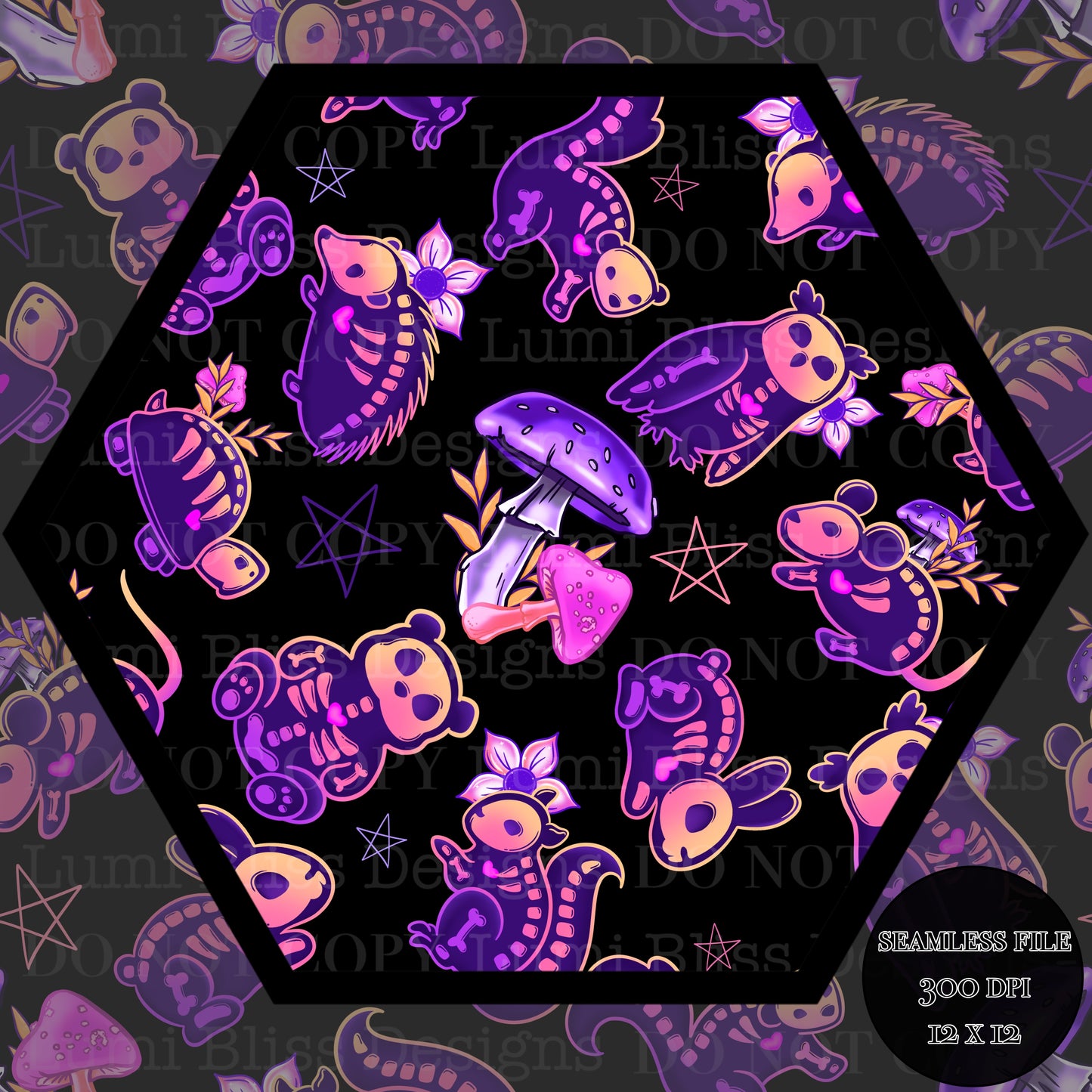 Animals x Bones Seamless