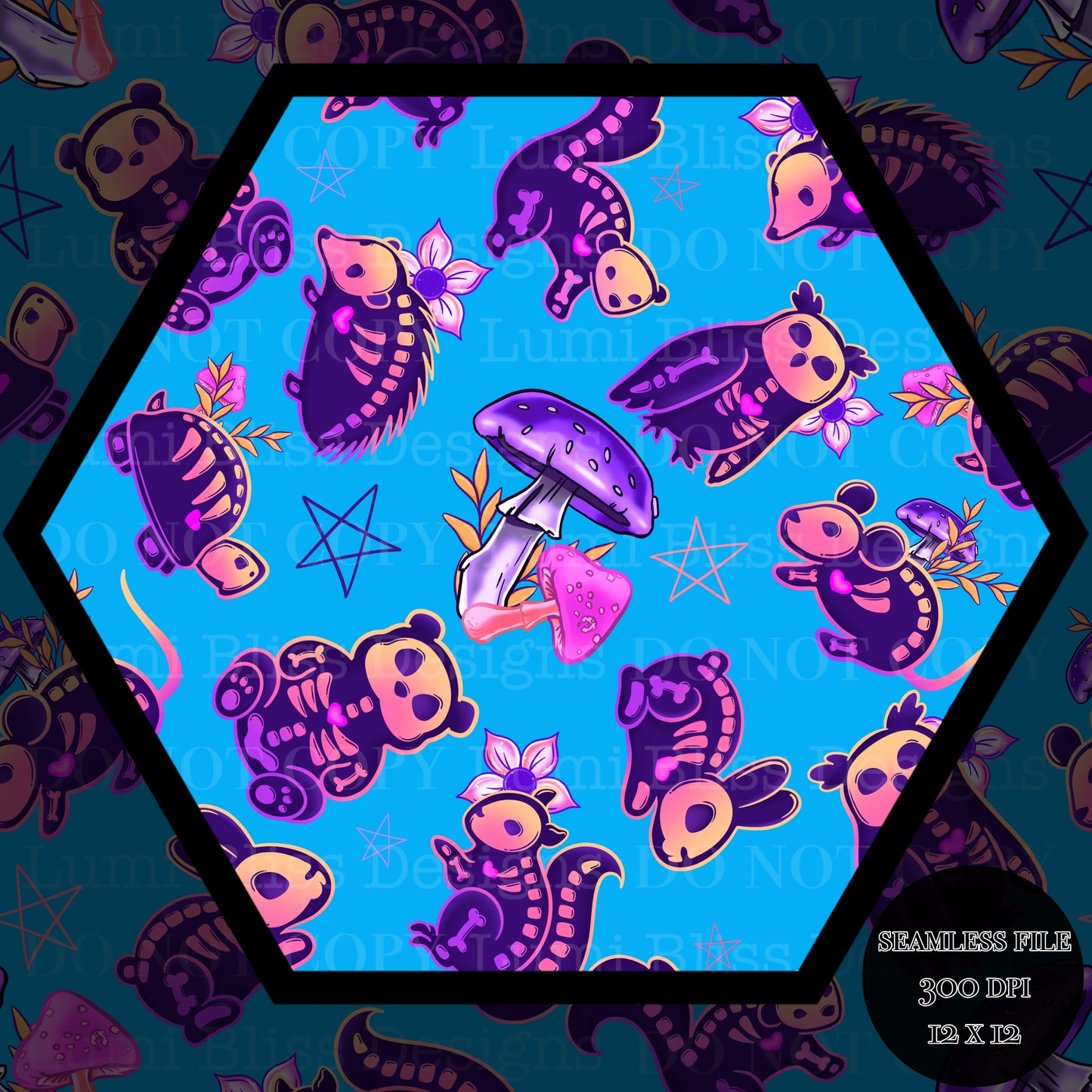Animals x Bones Seamless