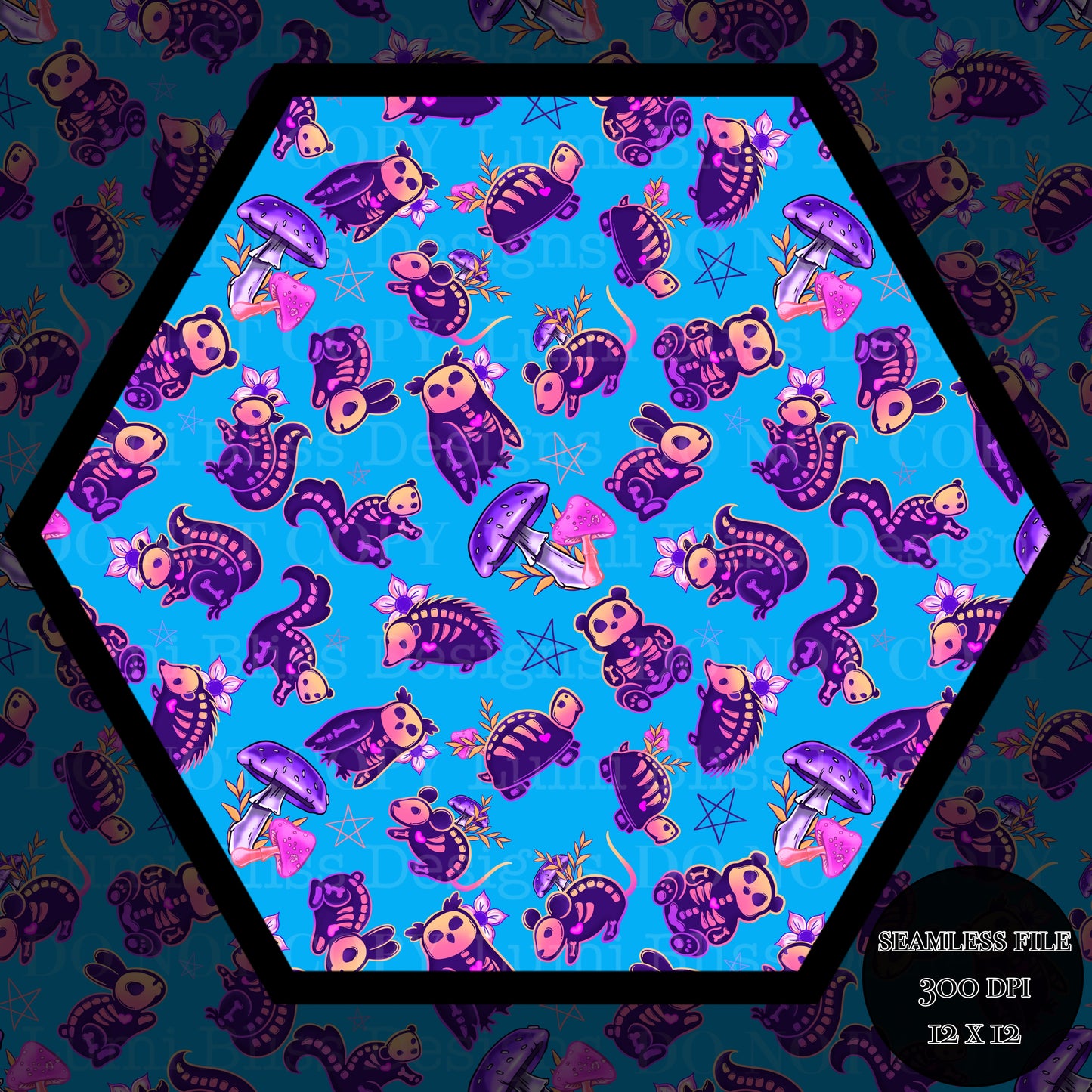 Animals x Bones Seamless