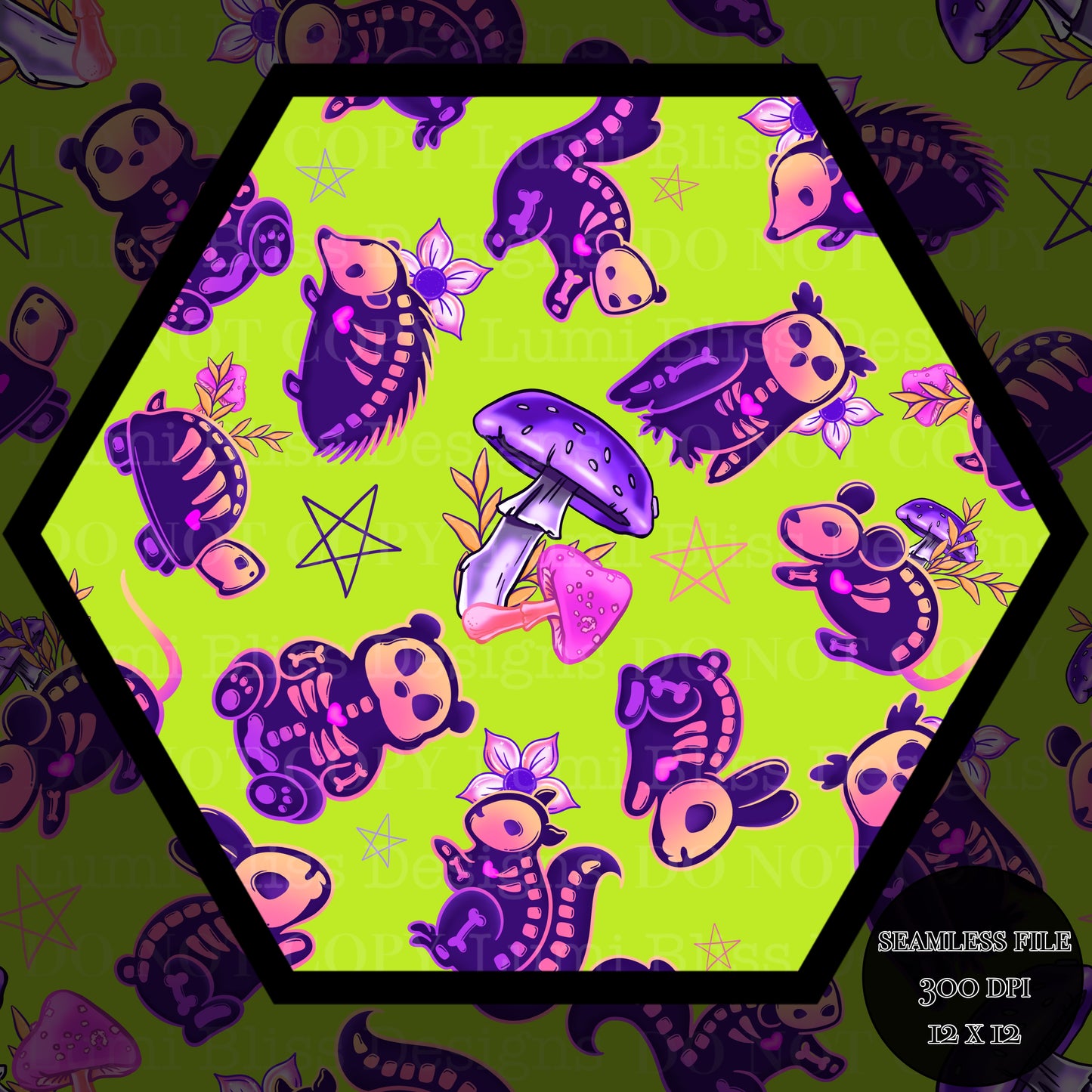 Animals x Bones Seamless