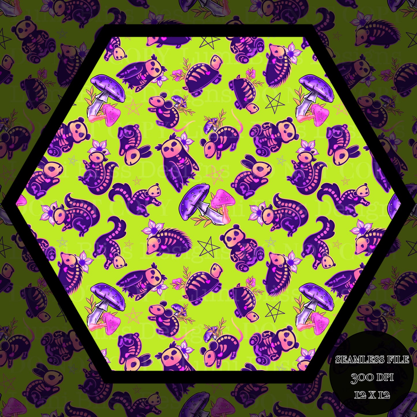 Animals x Bones Seamless