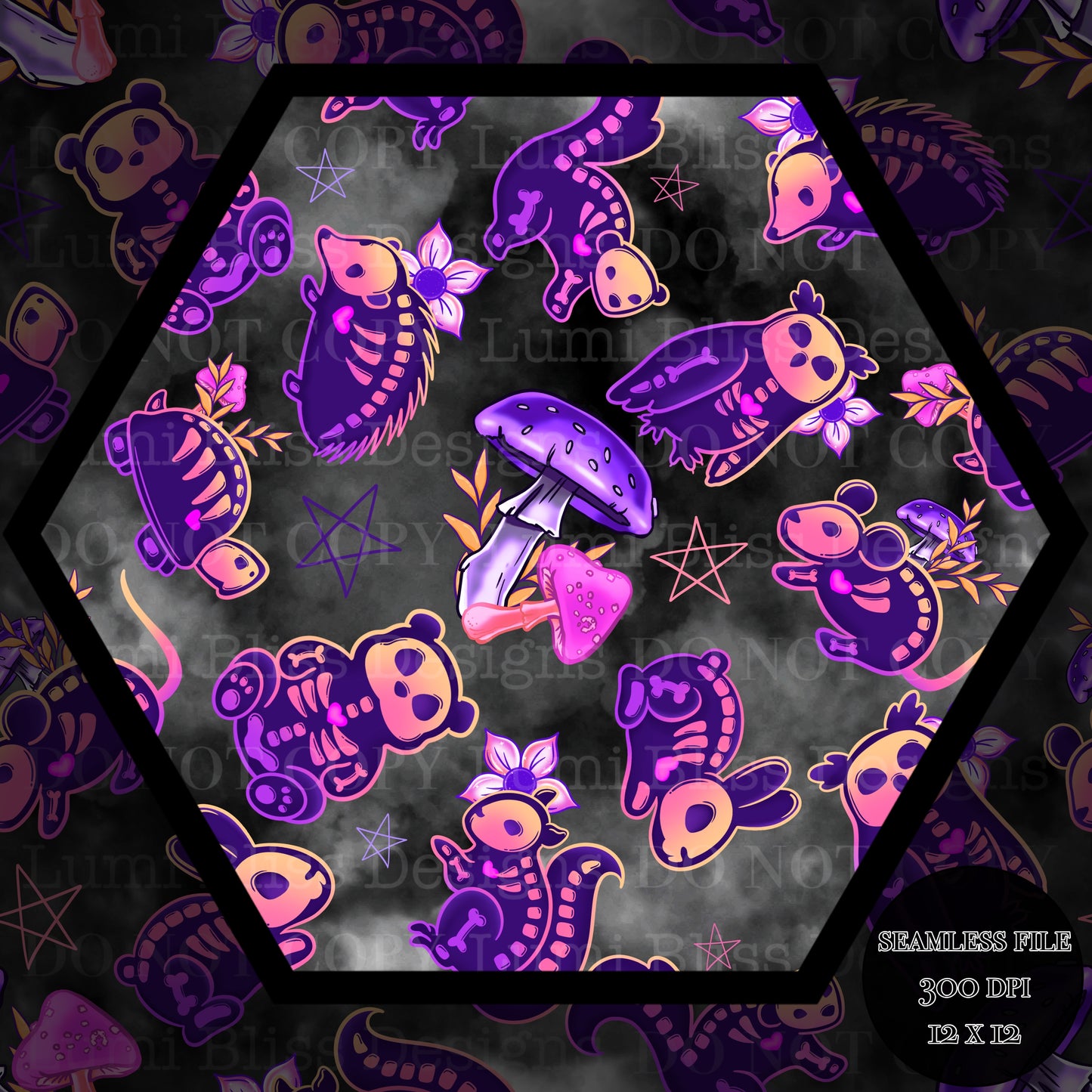 Animals x Bones Seamless