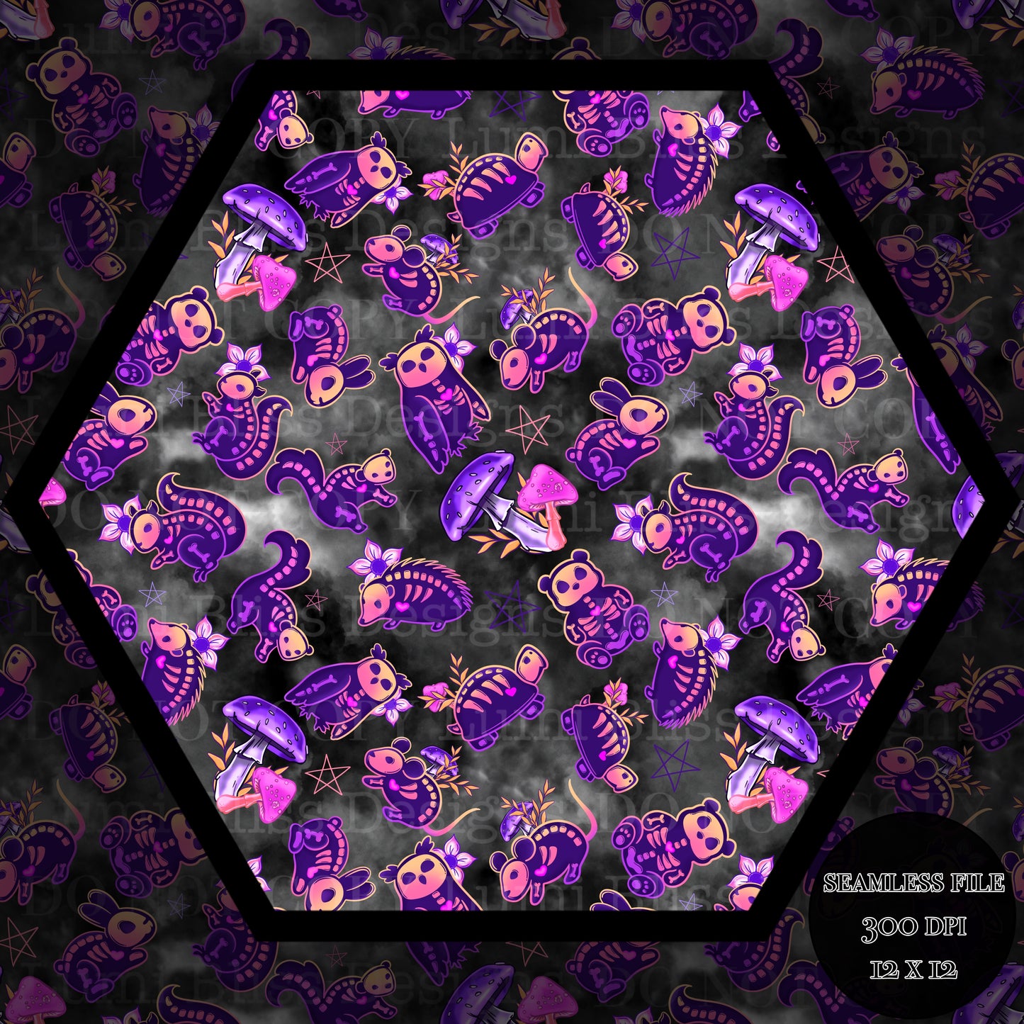 Animals x Bones Seamless