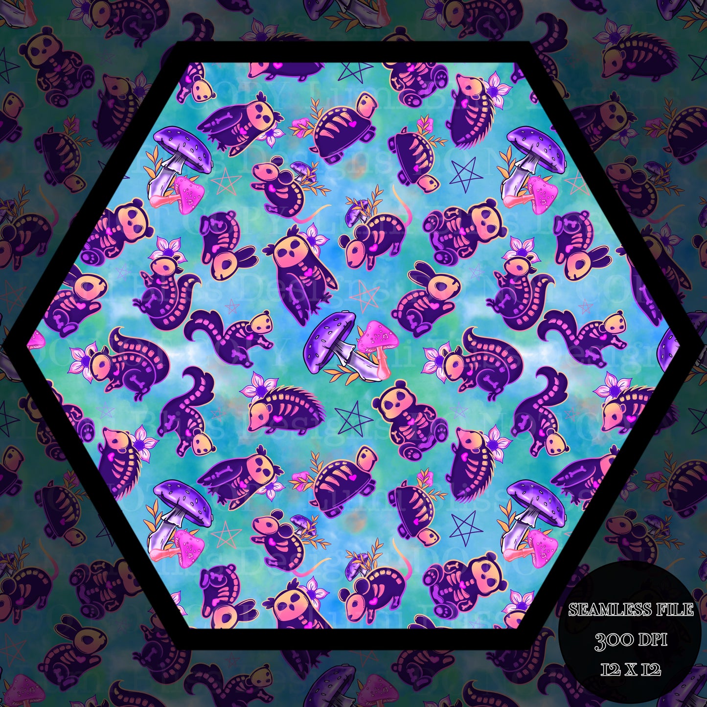 Animals x Bones Seamless