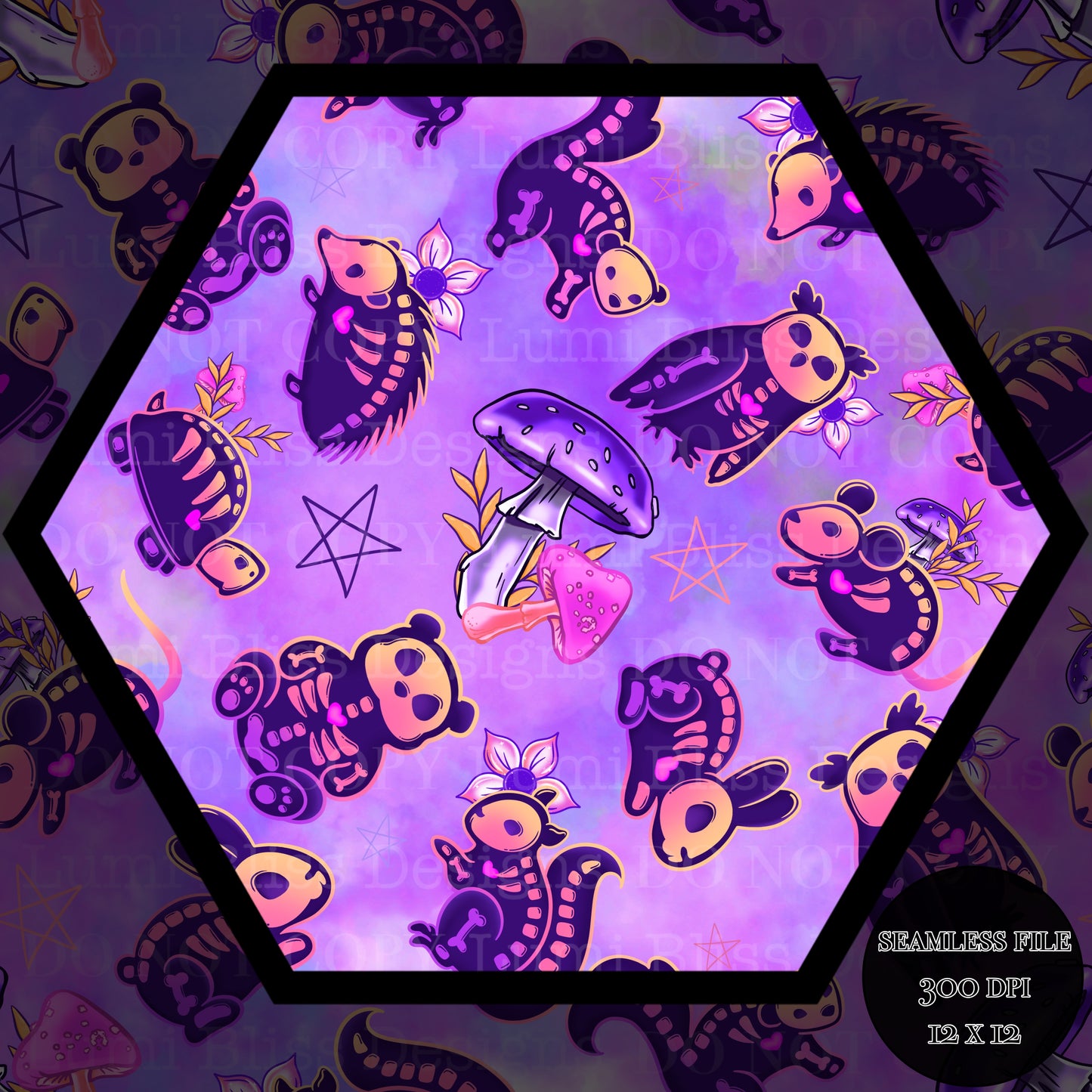 Animals x Bones Seamless