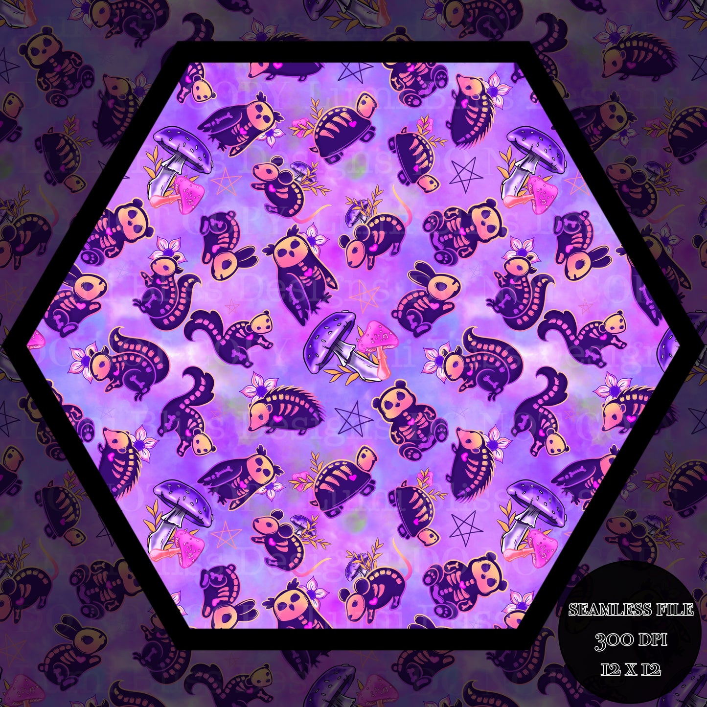 Animals x Bones Seamless