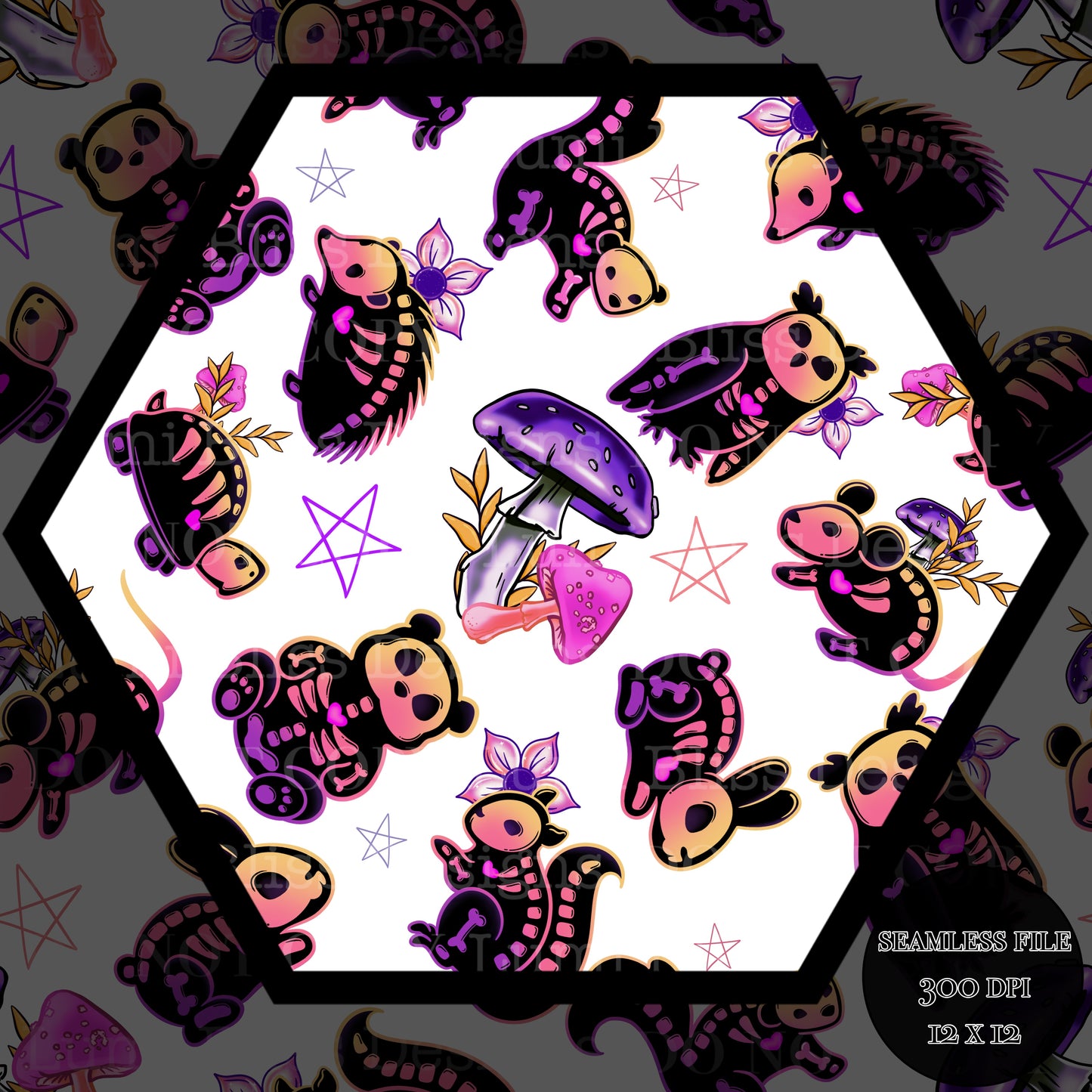Animals x Bones Seamless