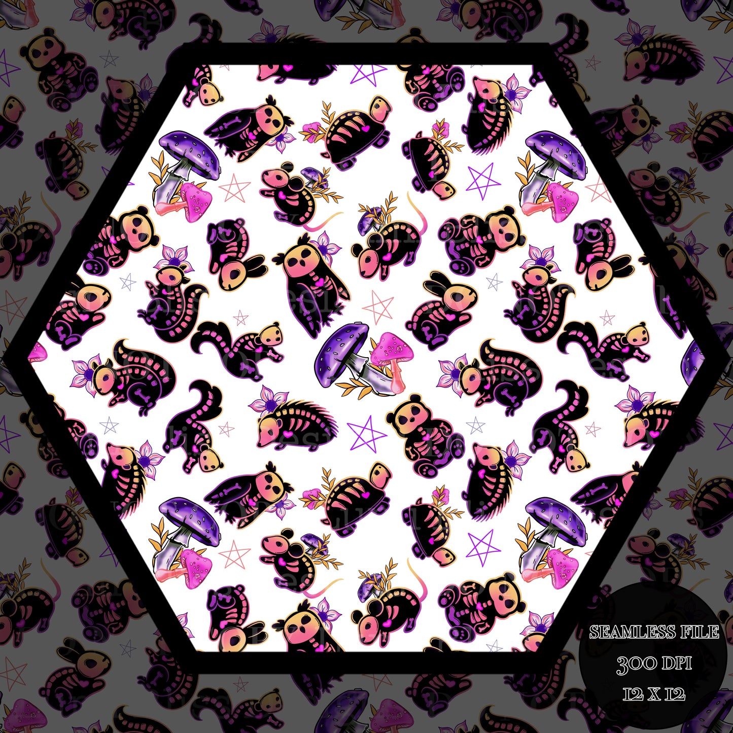Animals x Bones Seamless