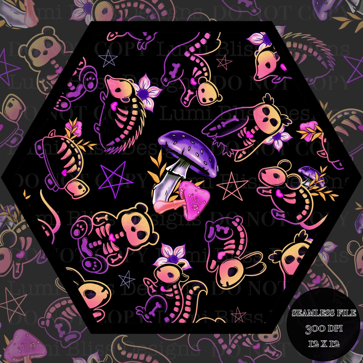Animals x Bones Seamless