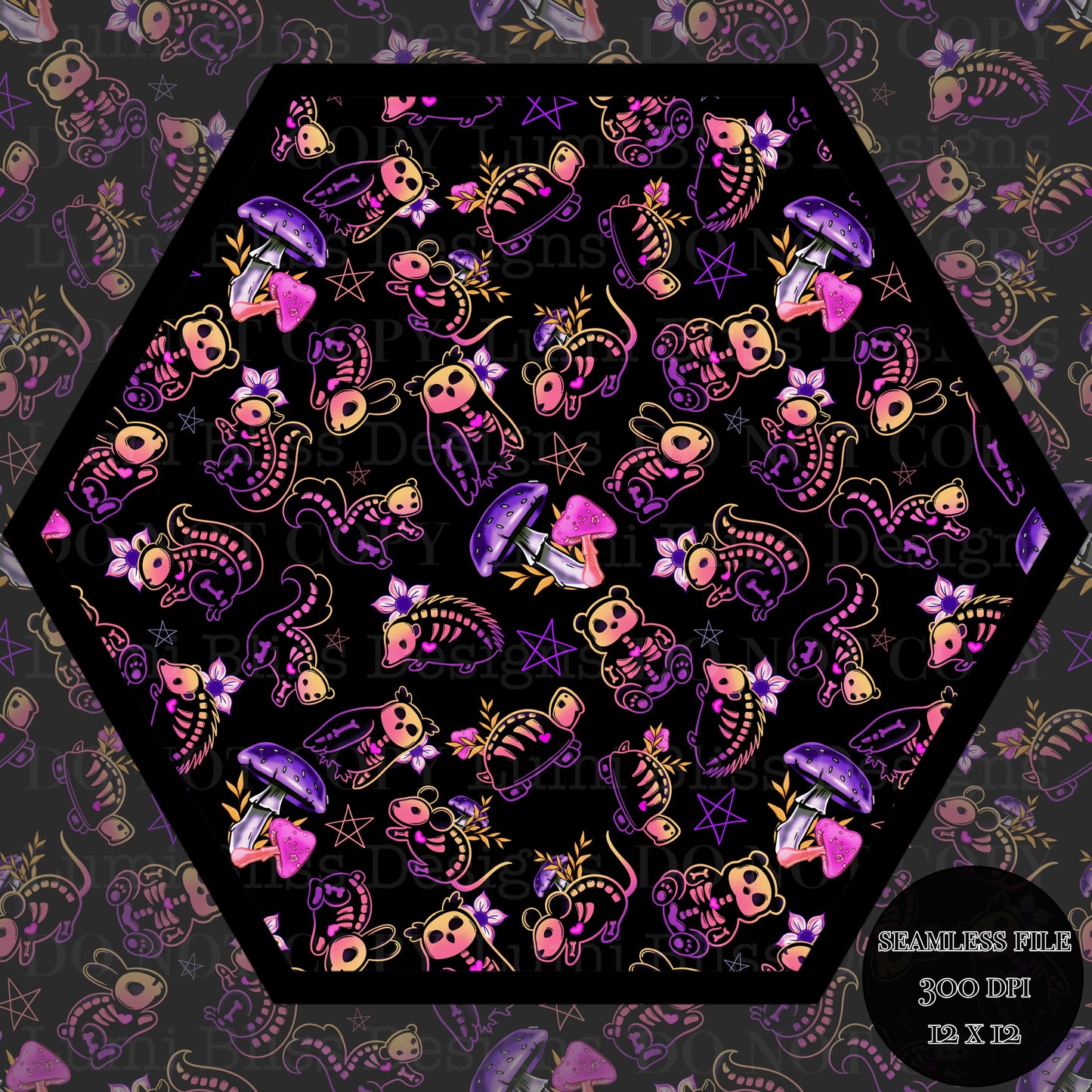 Animals x Bones Seamless
