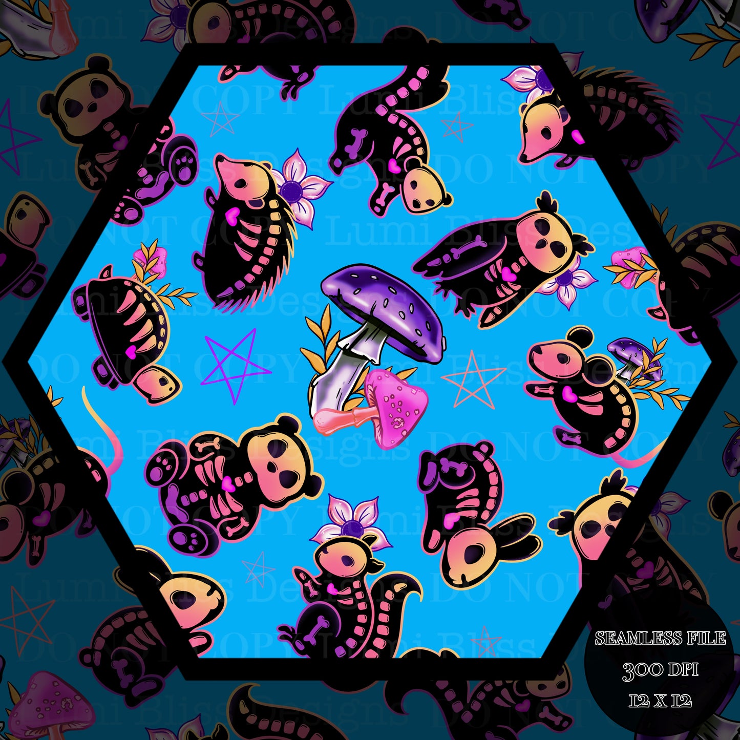 Animals x Bones Seamless