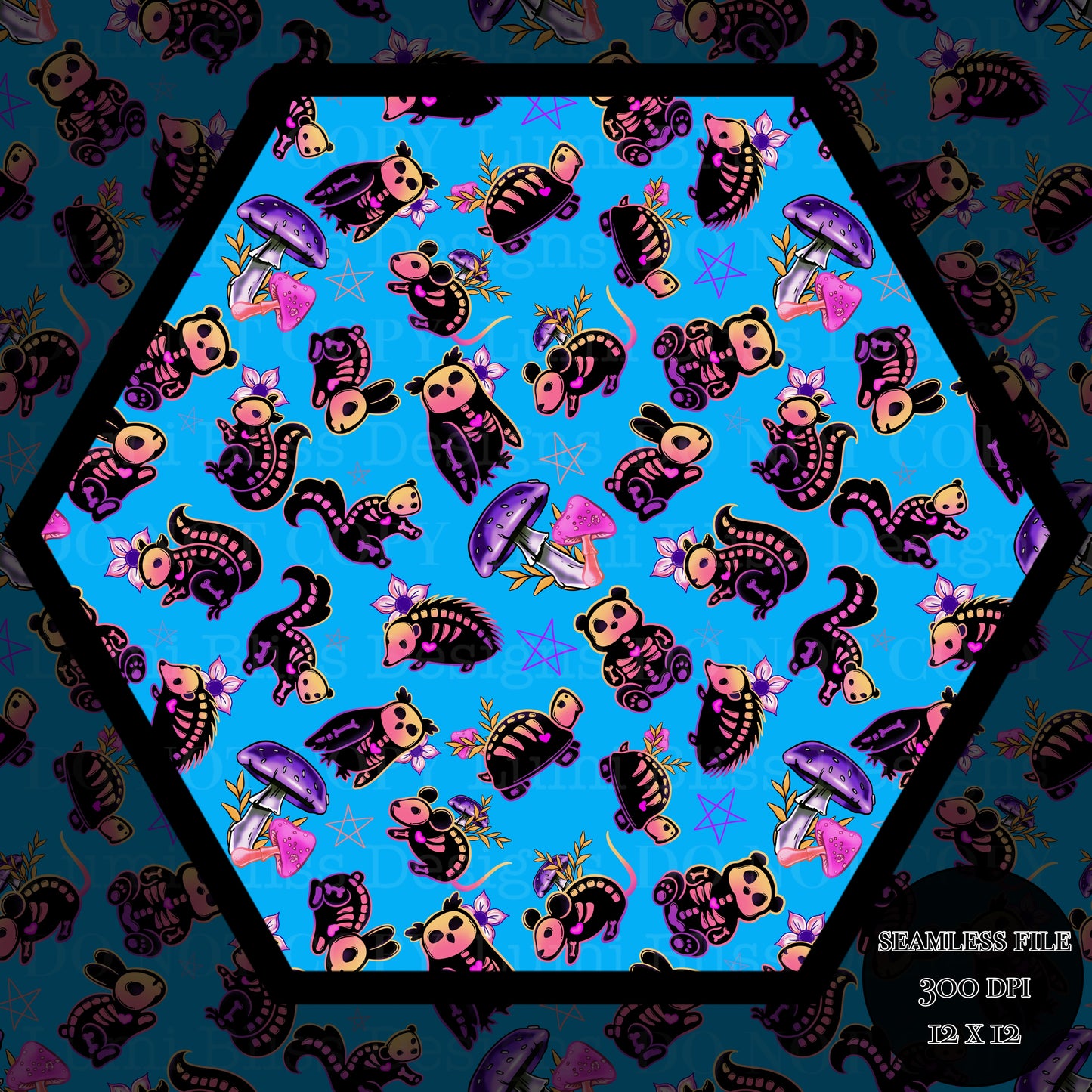 Animals x Bones Seamless
