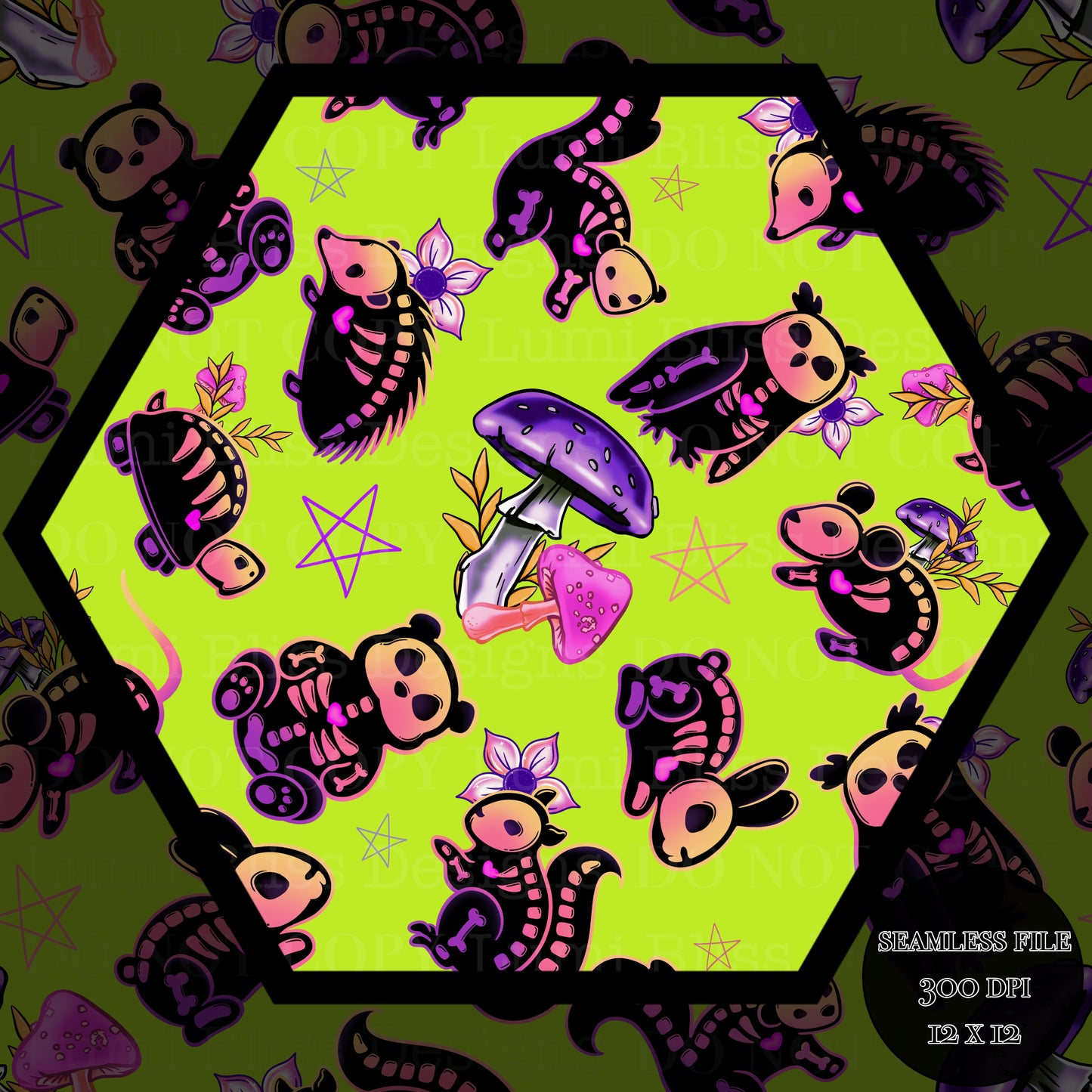Animals x Bones Seamless