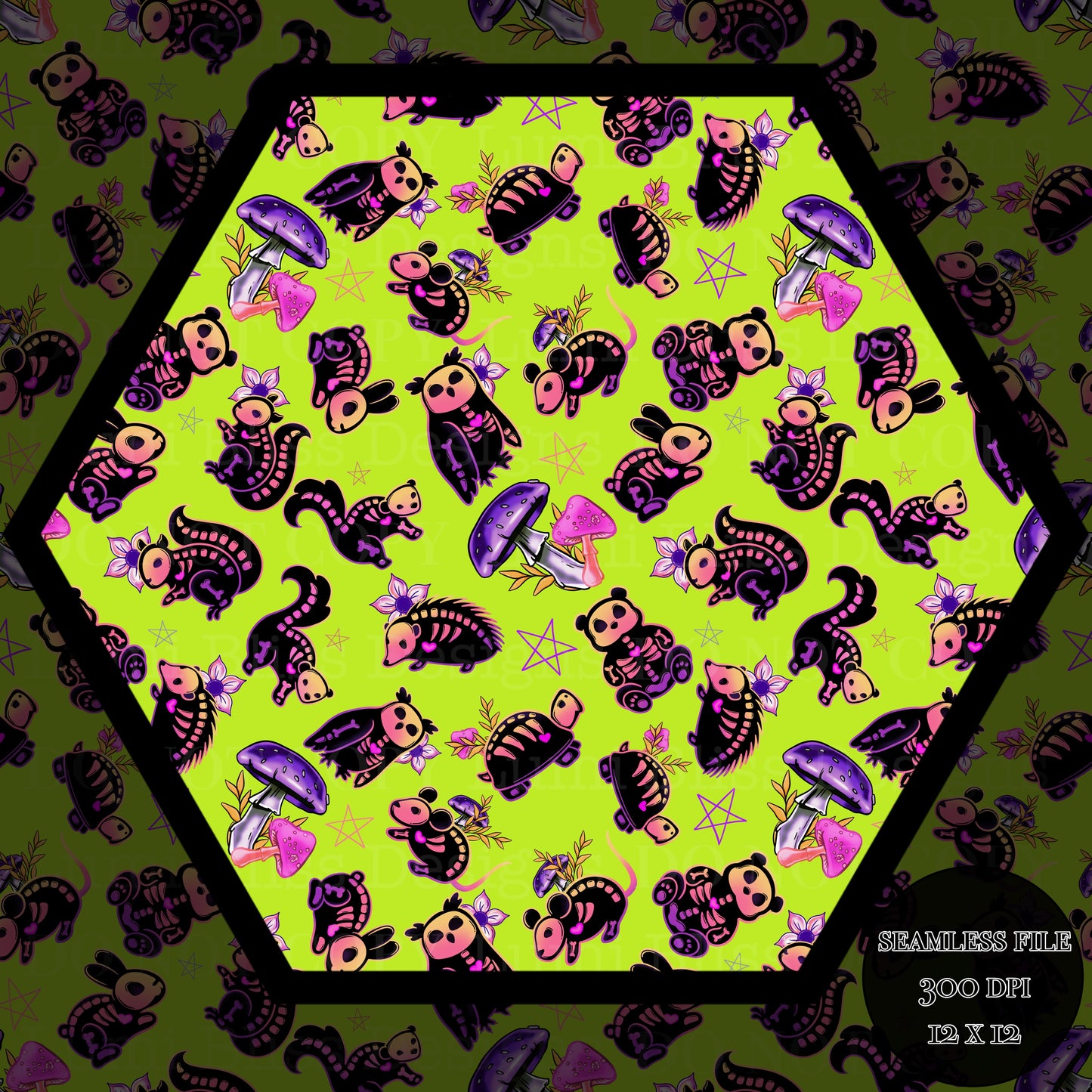 Animals x Bones Seamless
