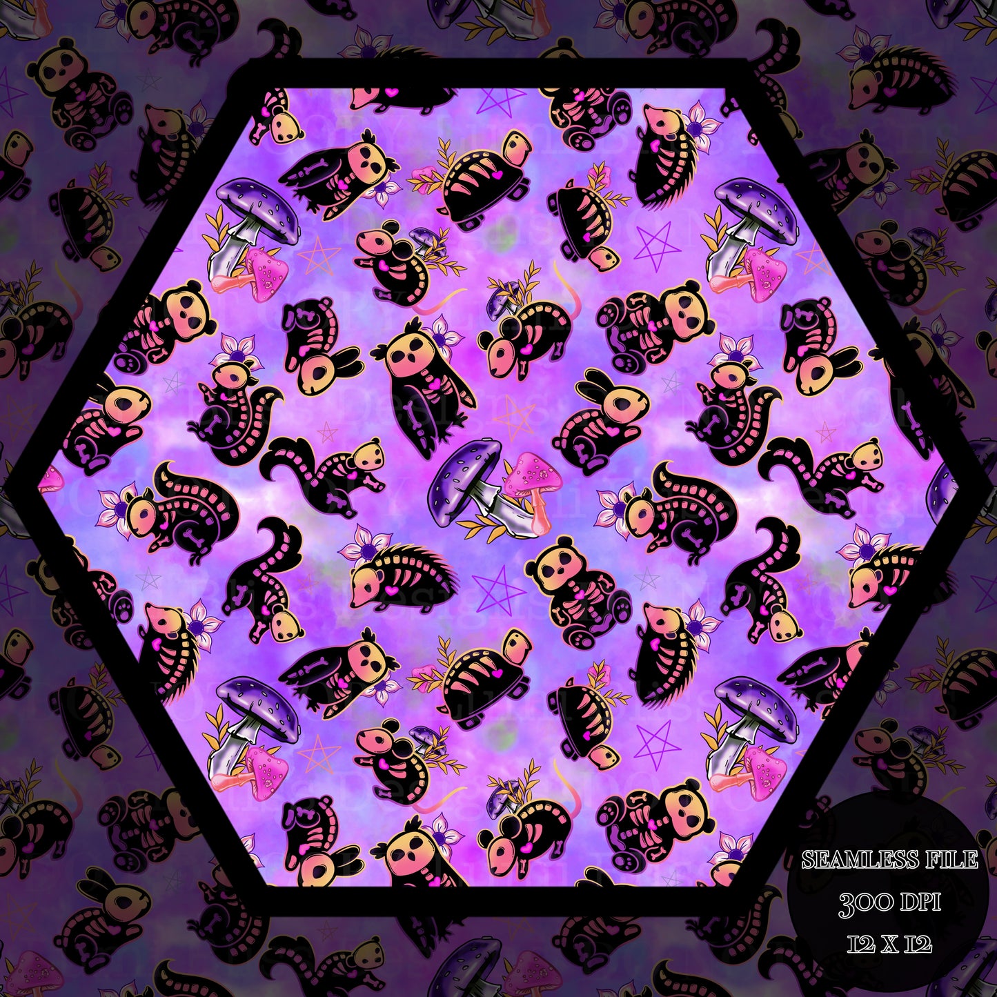 Animals x Bones Seamless