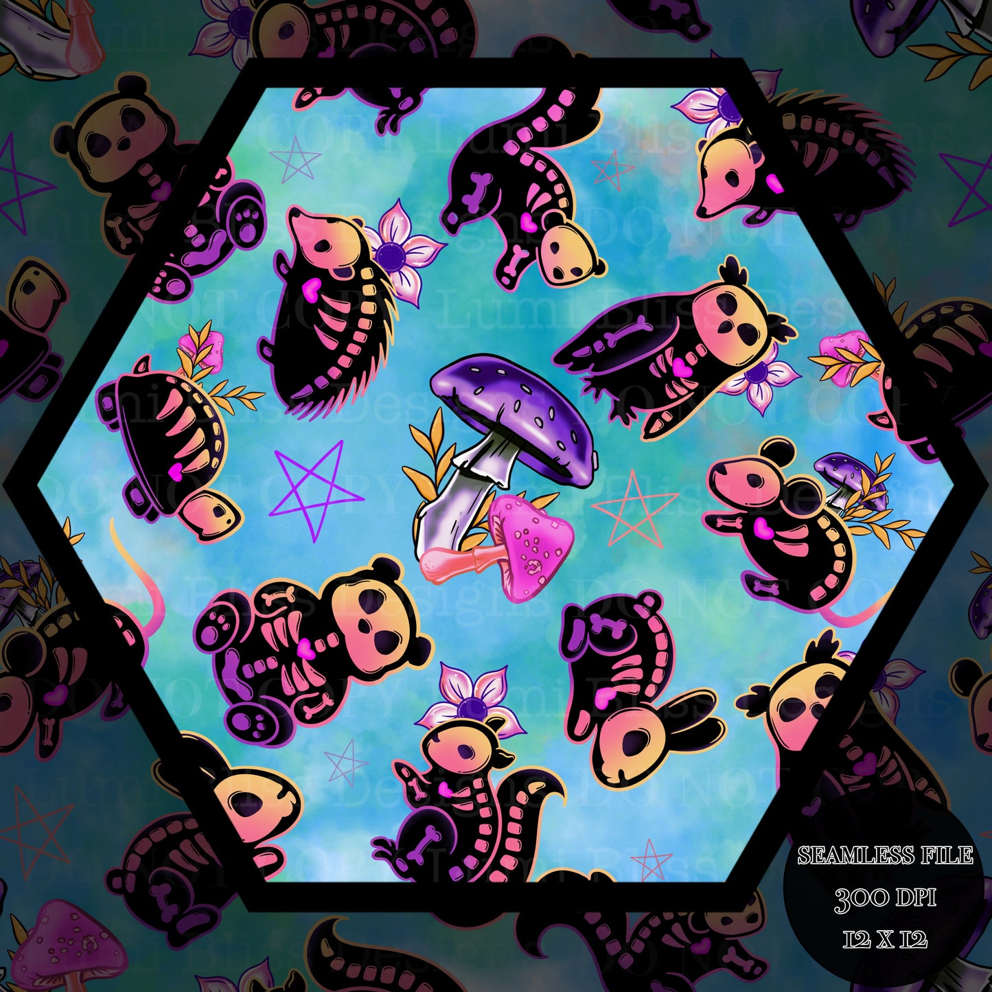 Animals x Bones Seamless