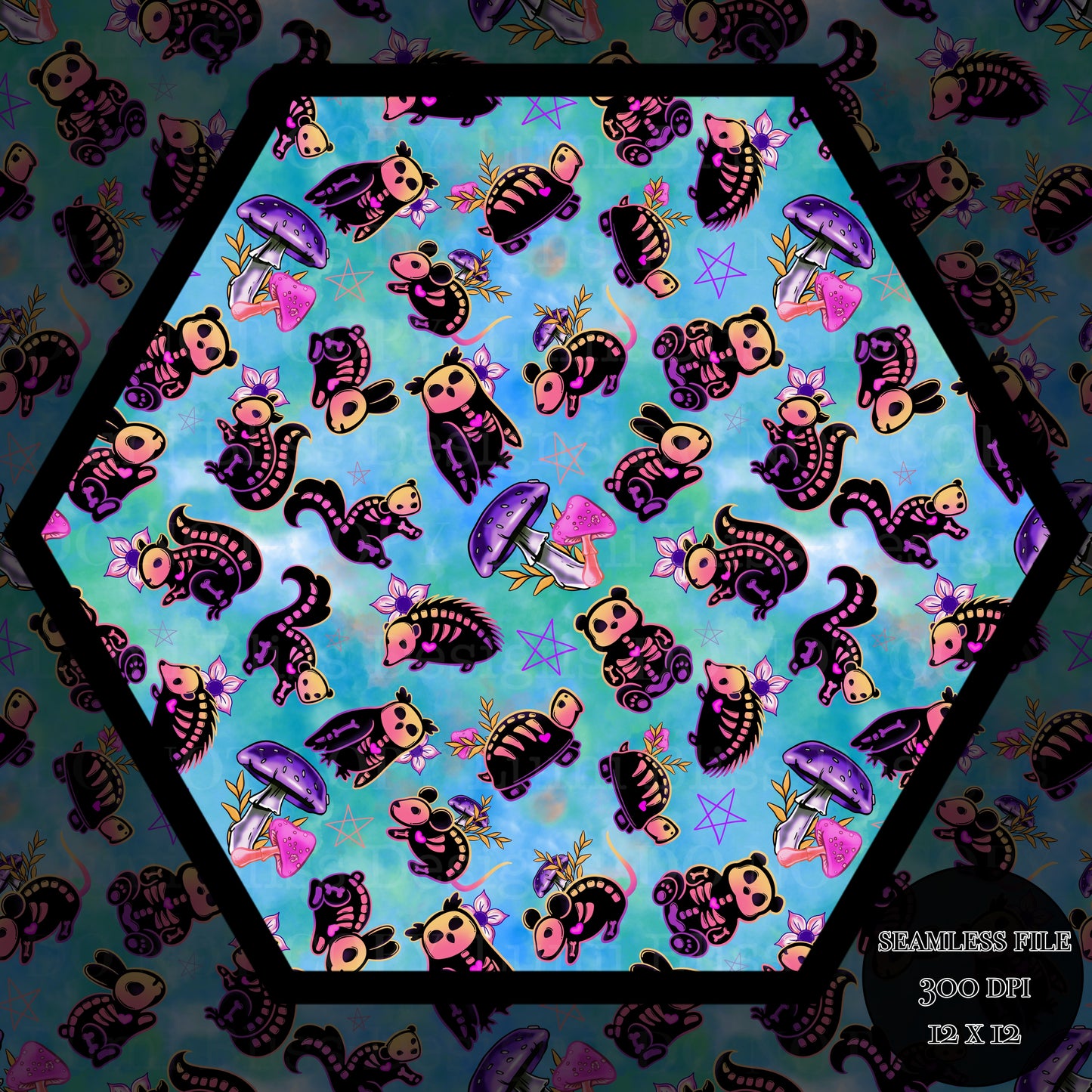 Animals x Bones Seamless