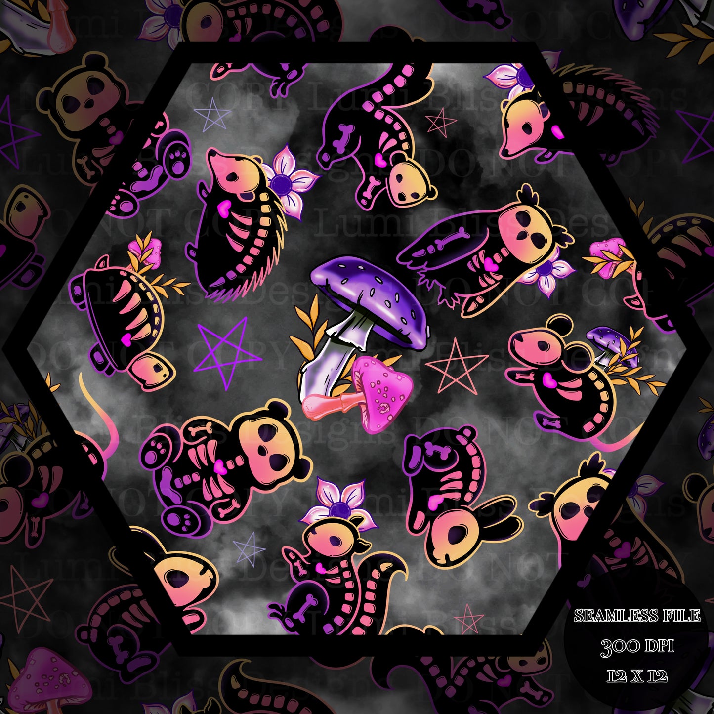 Animals x Bones Seamless