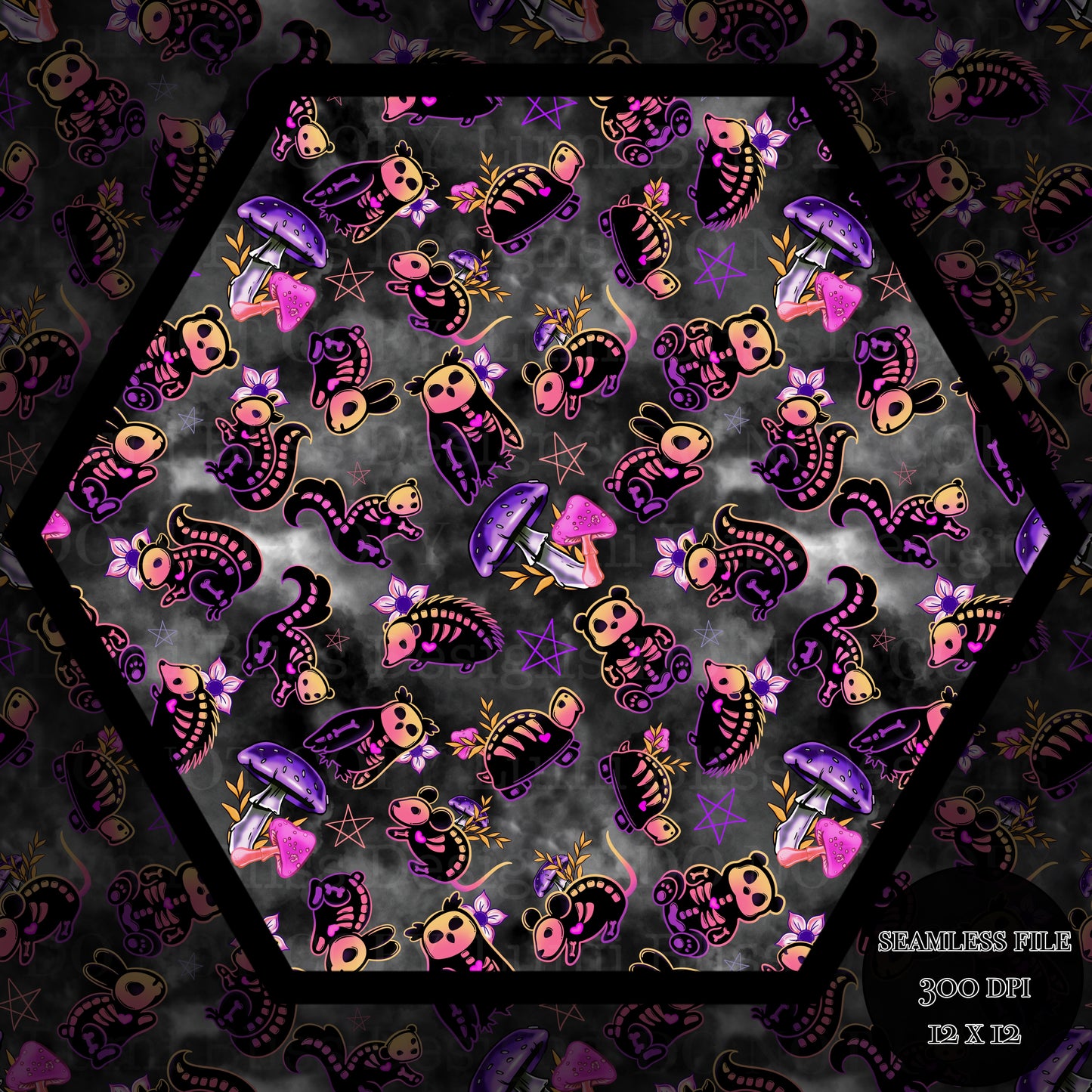 Animals x Bones Seamless