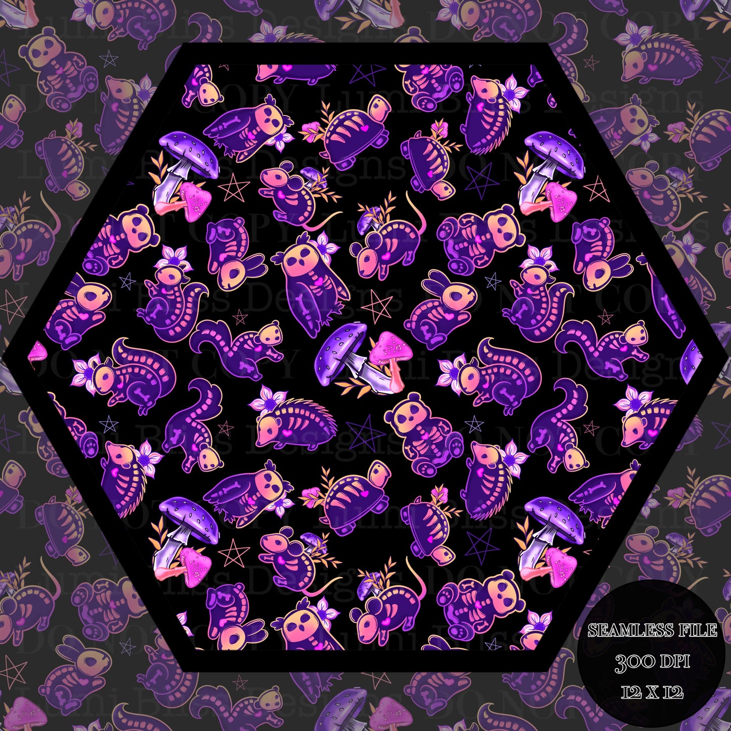 Animals x Bones Seamless