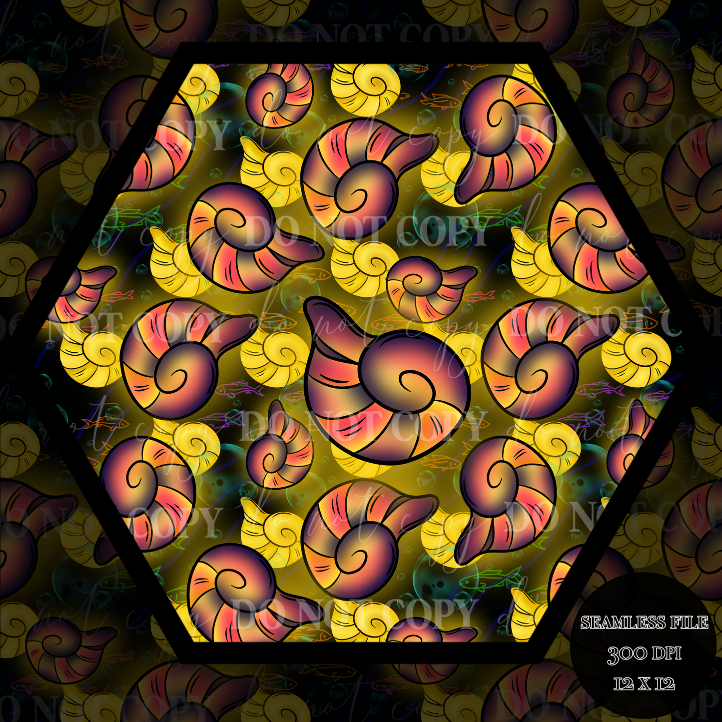 Magic Seashell Seamless