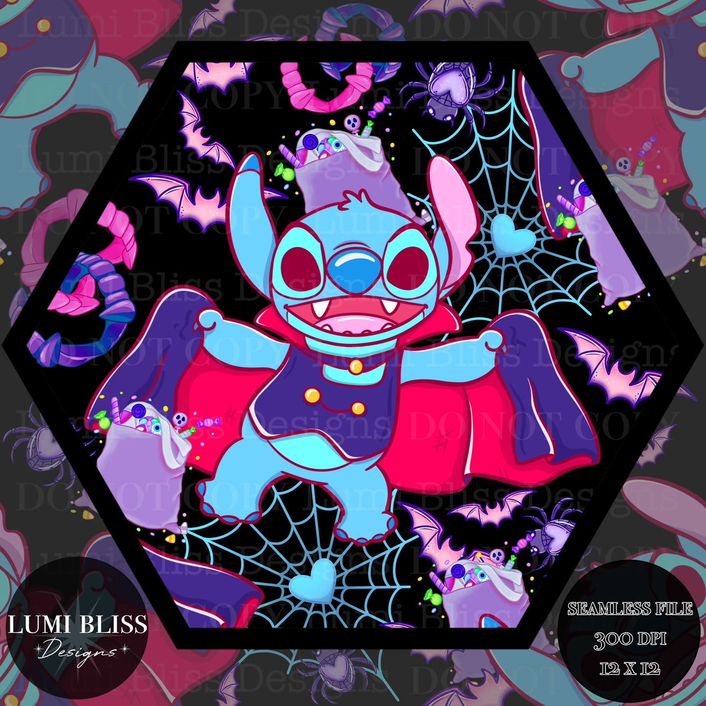 Feral little Vampire Seamless