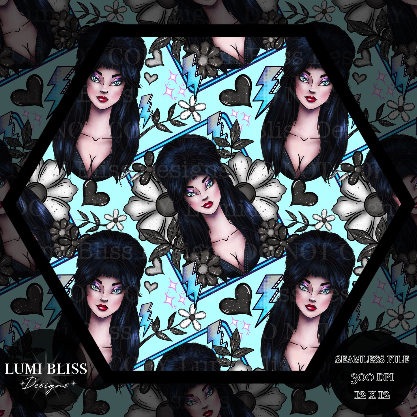 Goth Girls Elvira Seamless