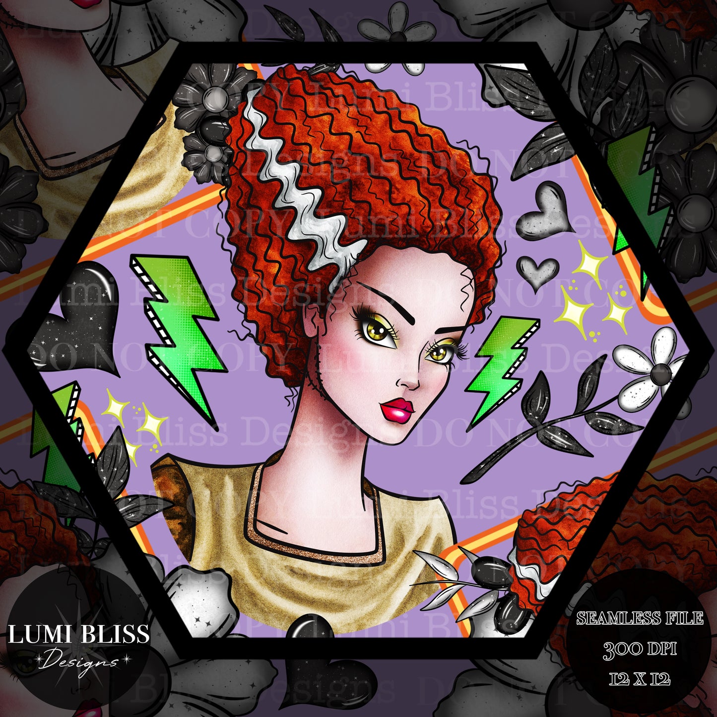 Goth Girls Bride Seamless