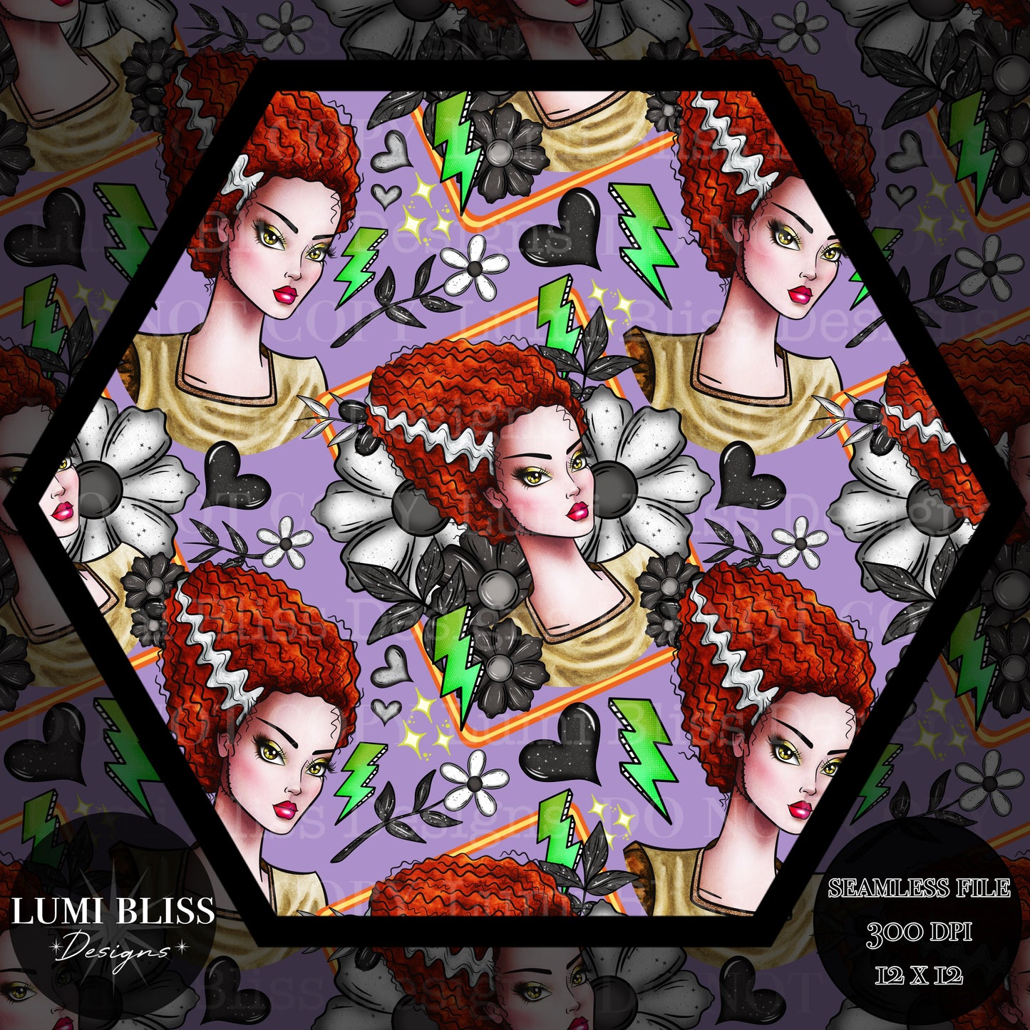 Goth Girls Bride Seamless