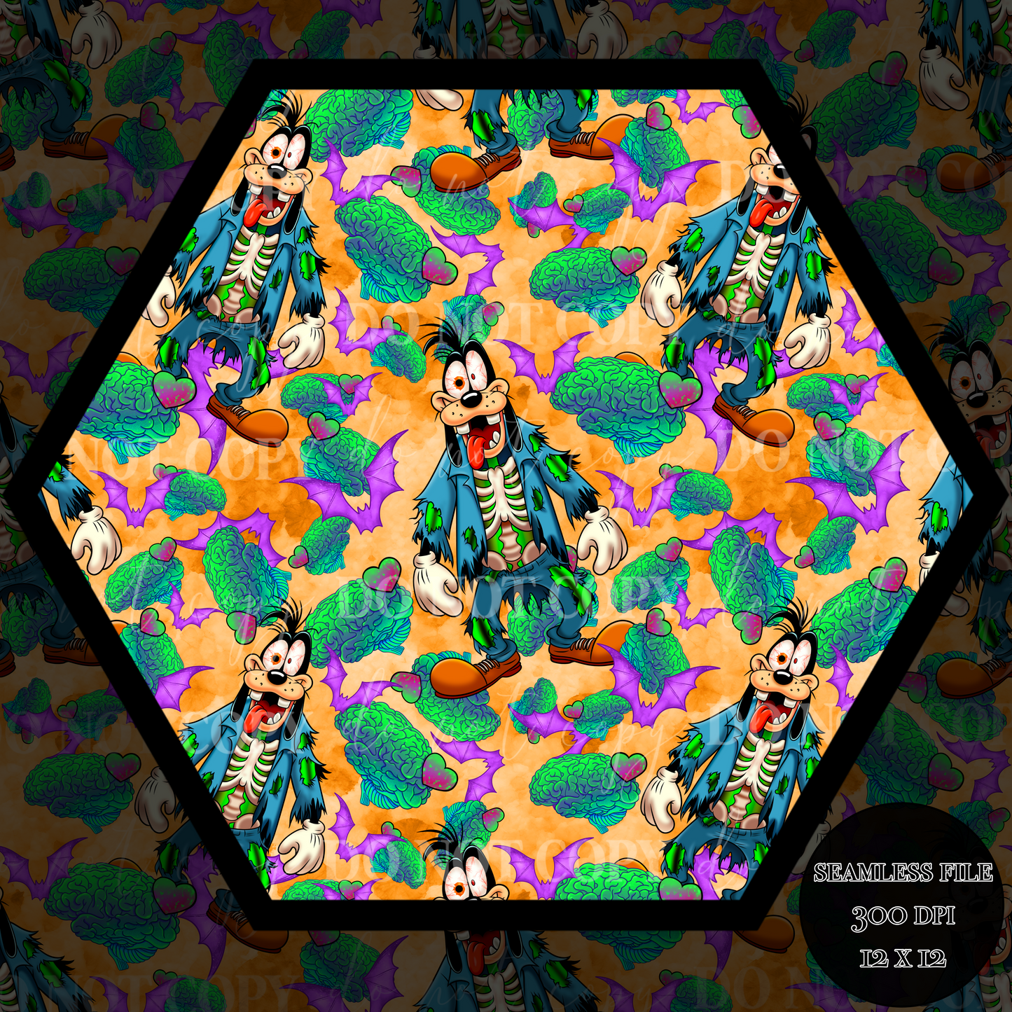 Hyuck Brains orange Seamless