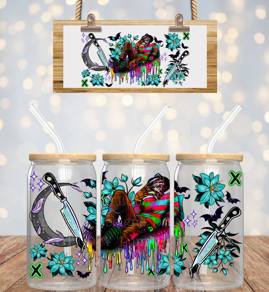 Horror Floral Freddy 16oz