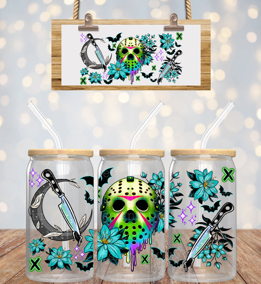 Horror Floral Jason 16oz