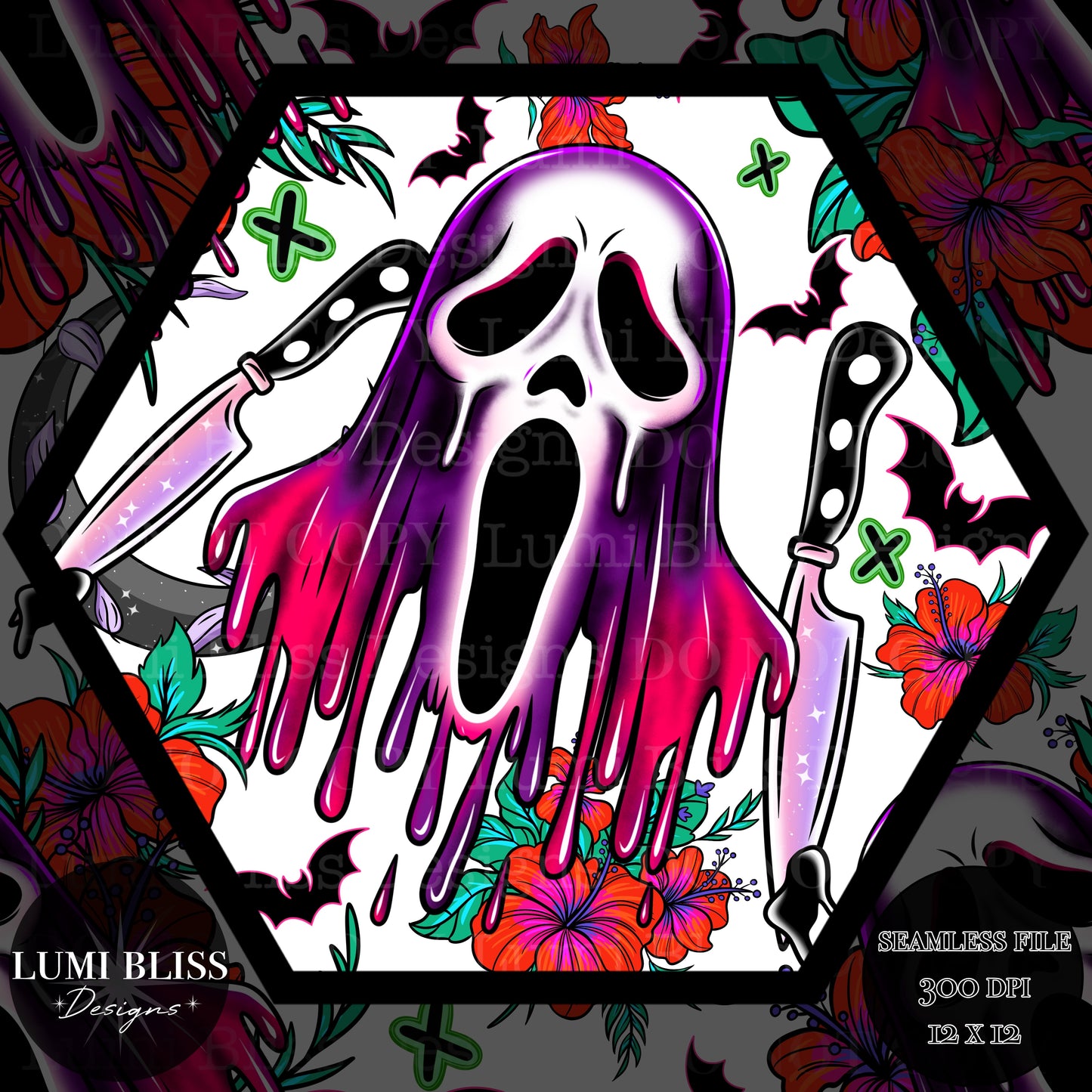 Horror Floral GF Seamless