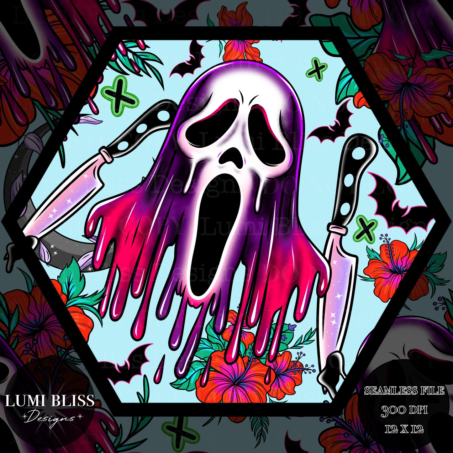 Horror Floral GF Seamless