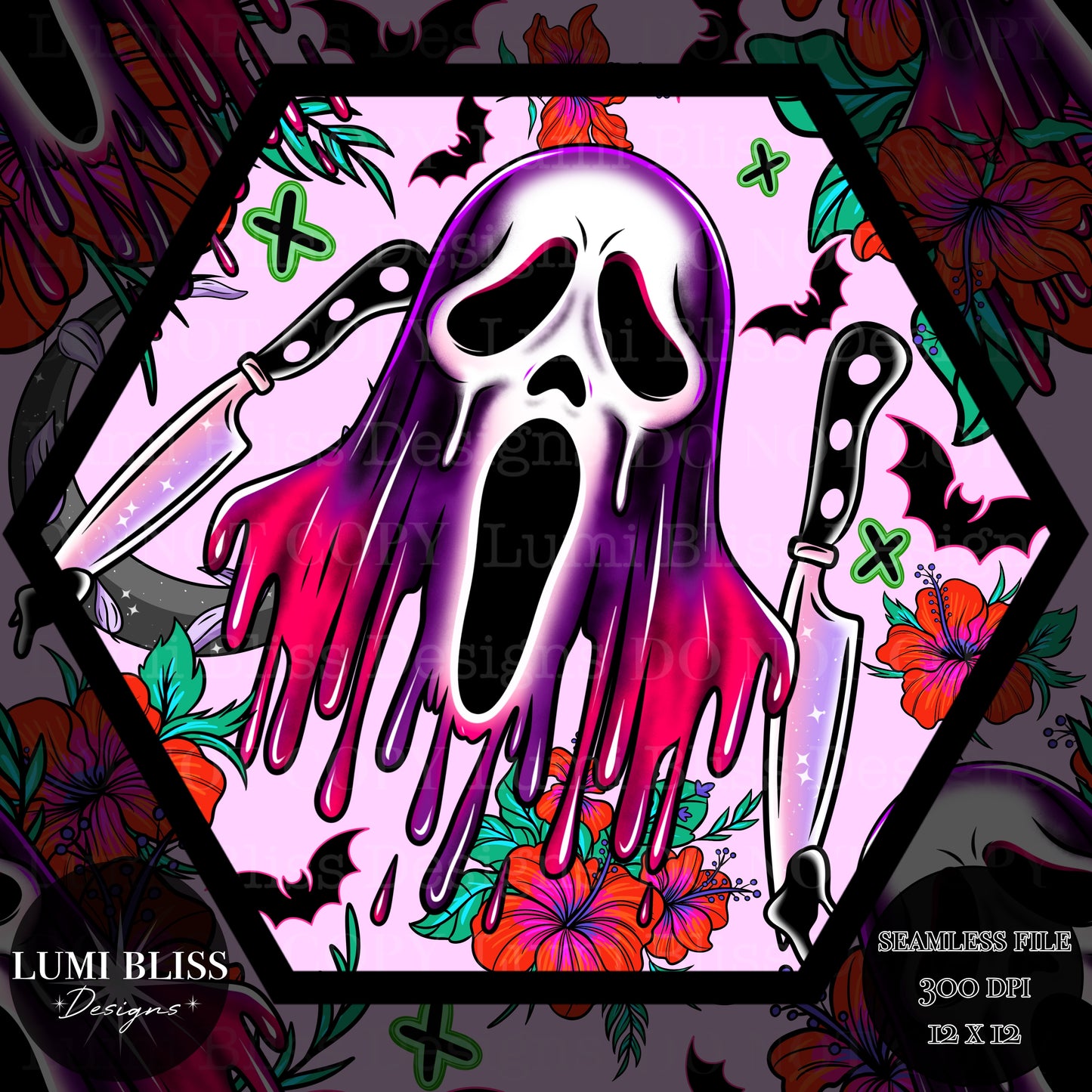 Horror Floral GF Seamless