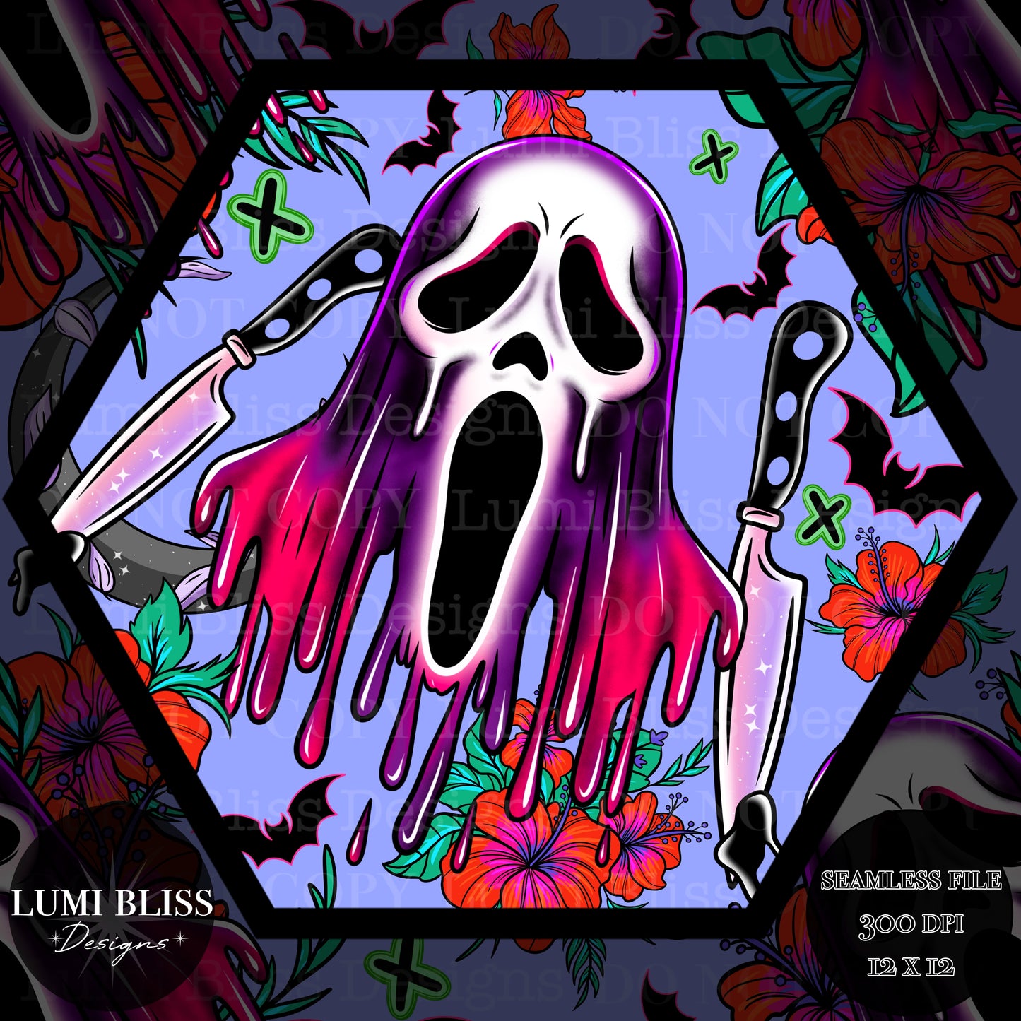 Horror Floral GF Seamless