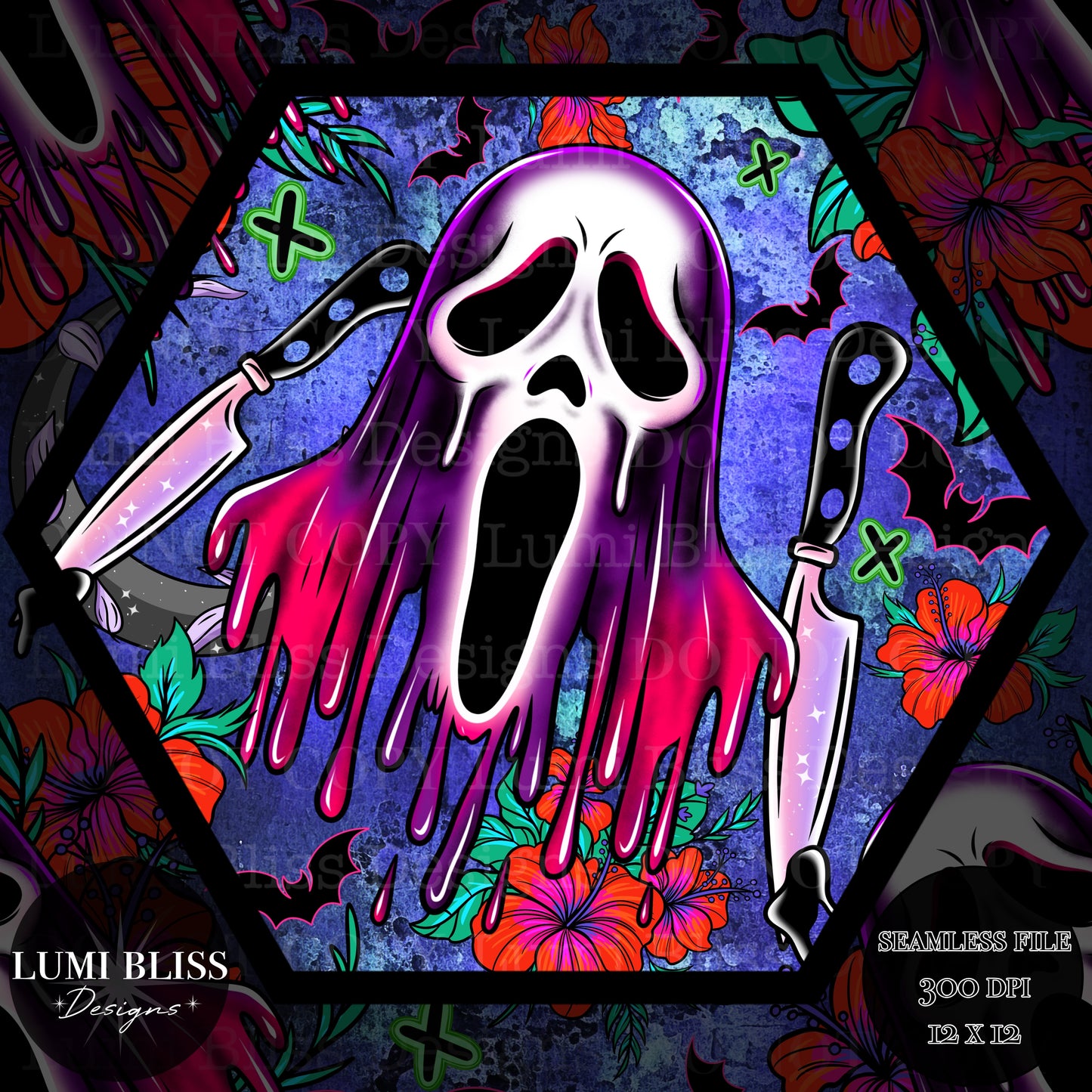 Horror Floral GF Seamless