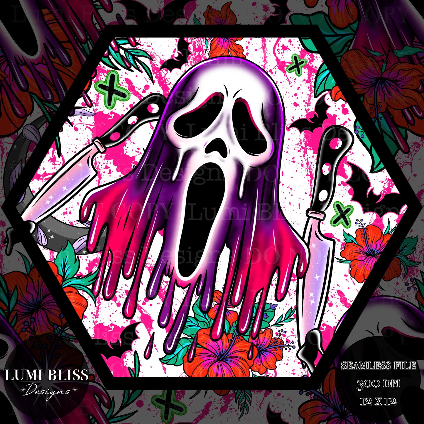 Horror Floral GF Seamless