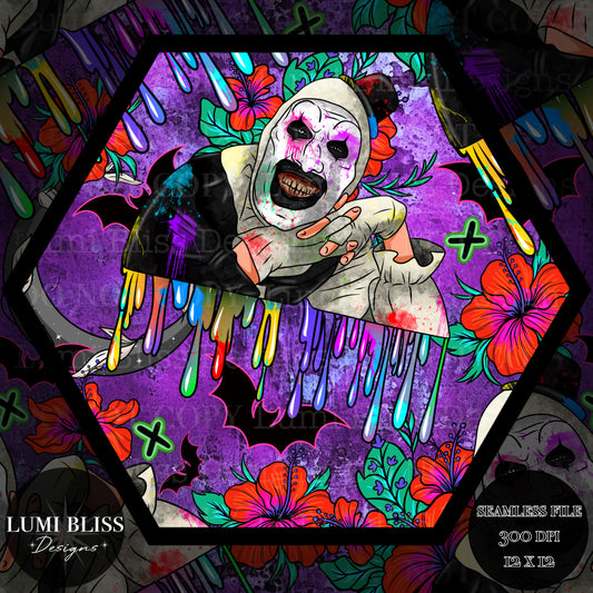 Horror Floral Art Seamless