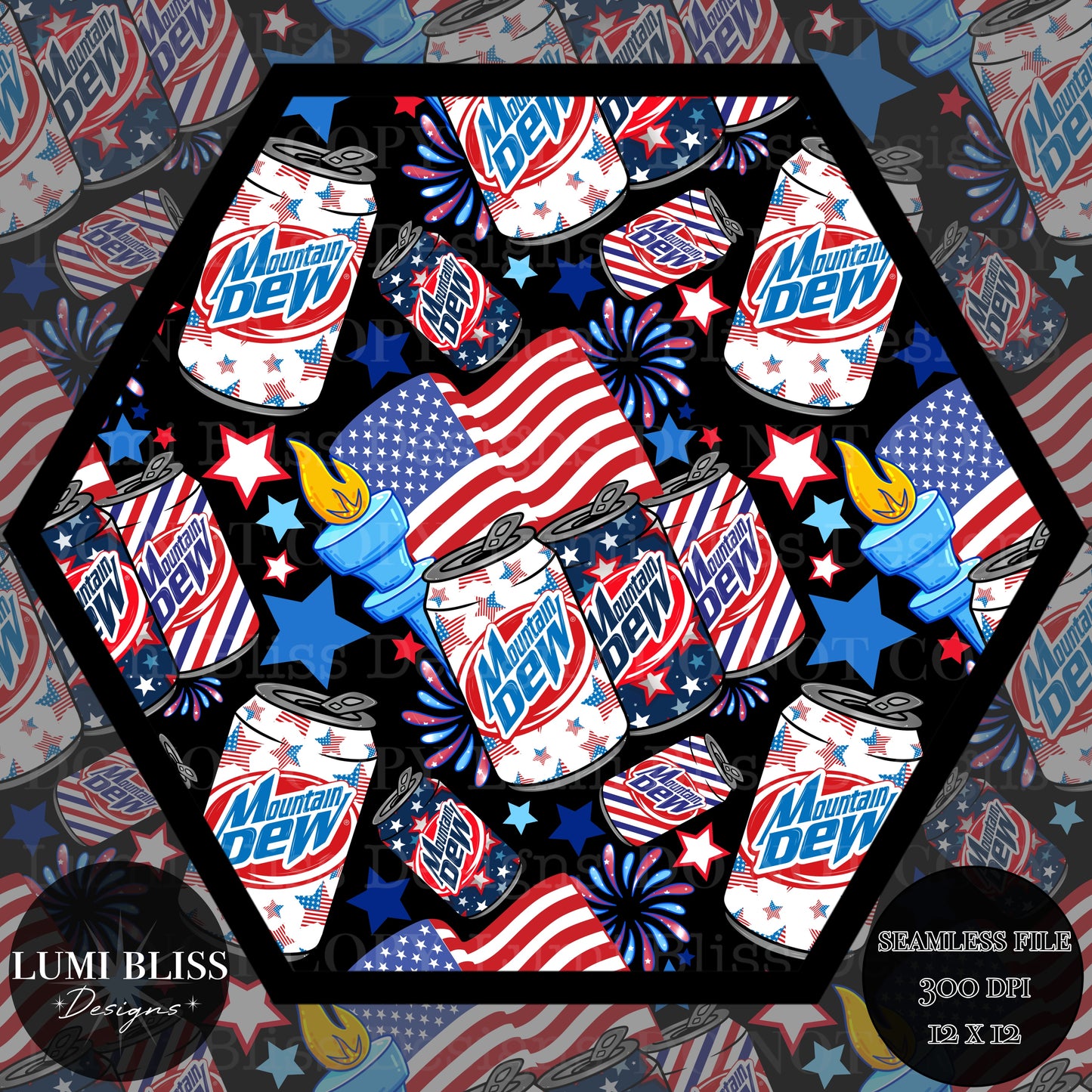 4OJ MT Dew Seamless