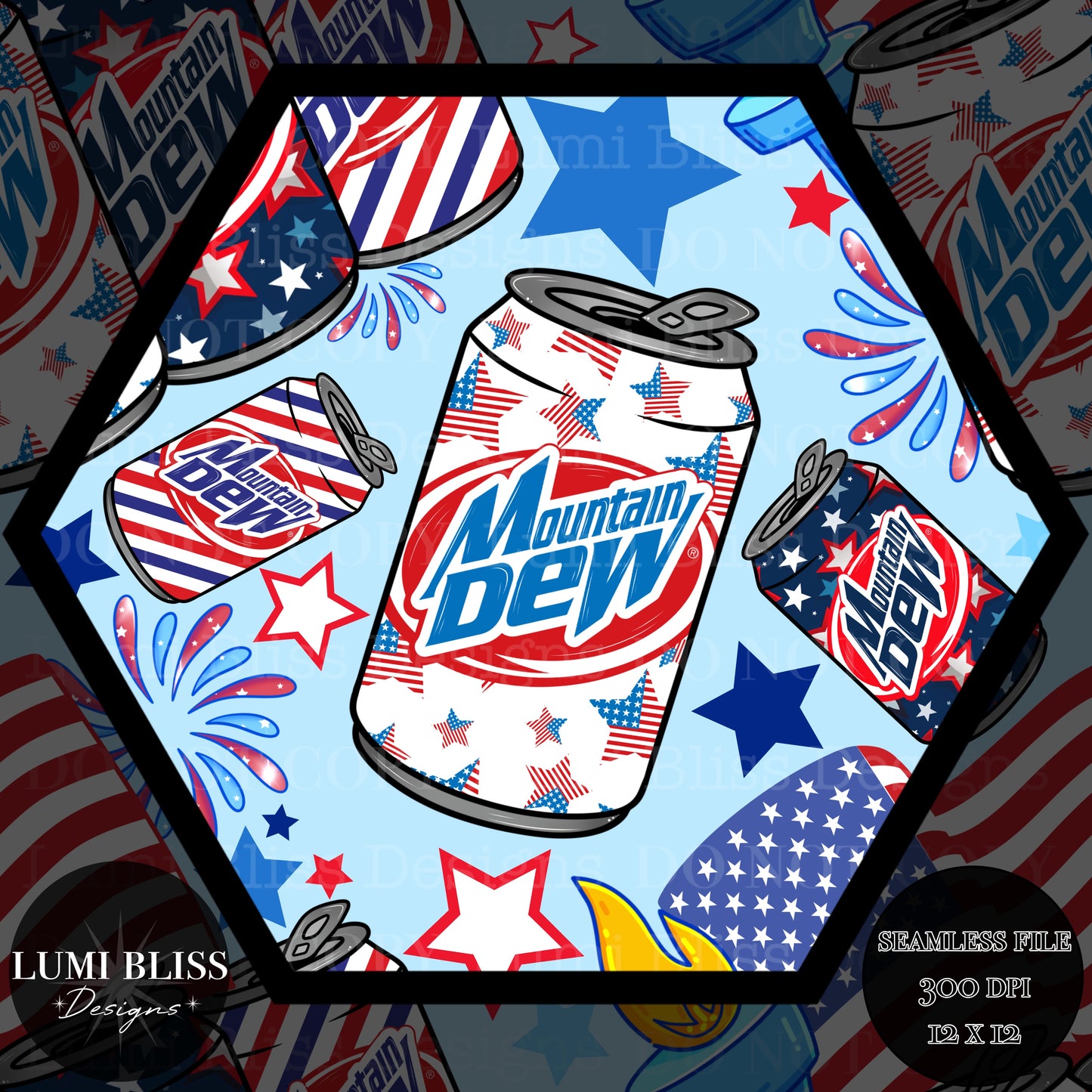 4OJ MT Dew Seamless