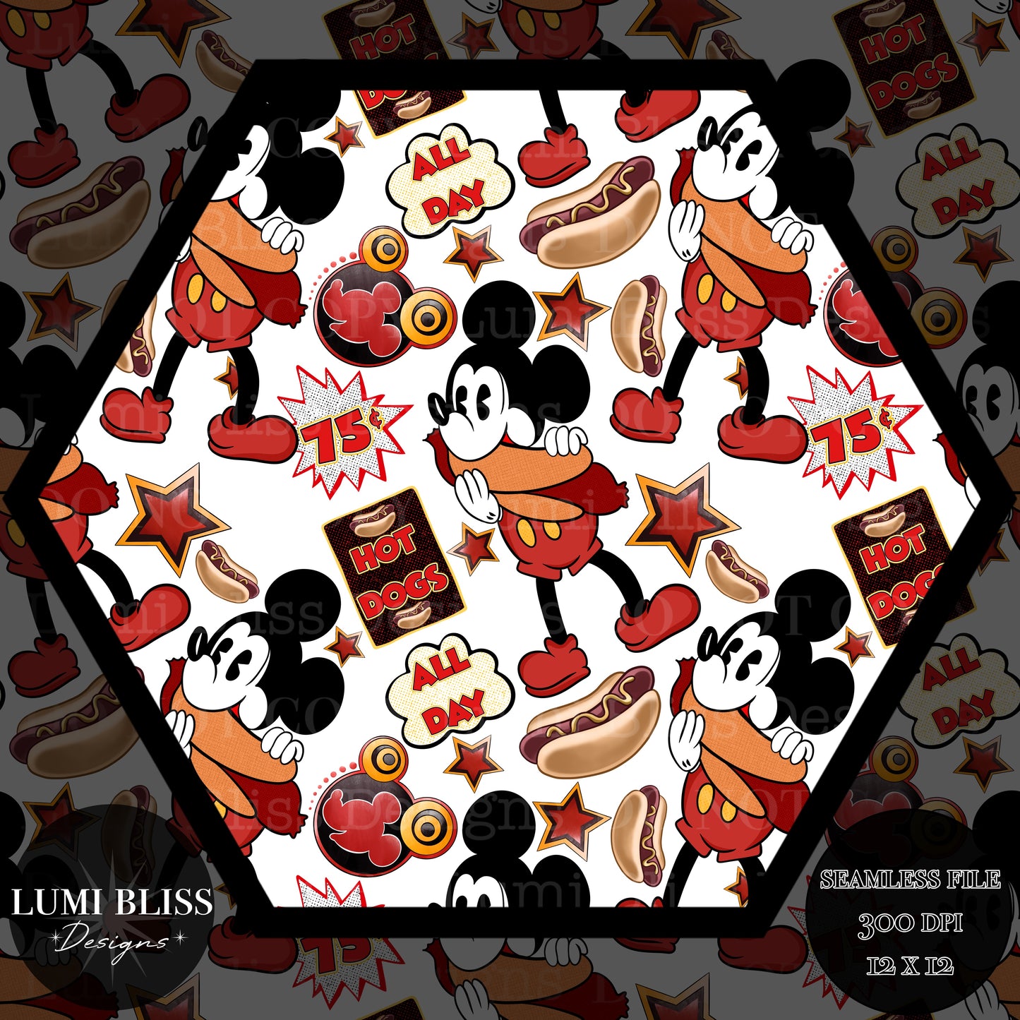 Vintage Mouse Seamless