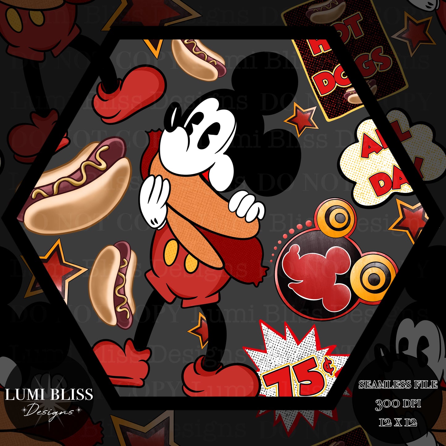 Vintage Mouse Seamless