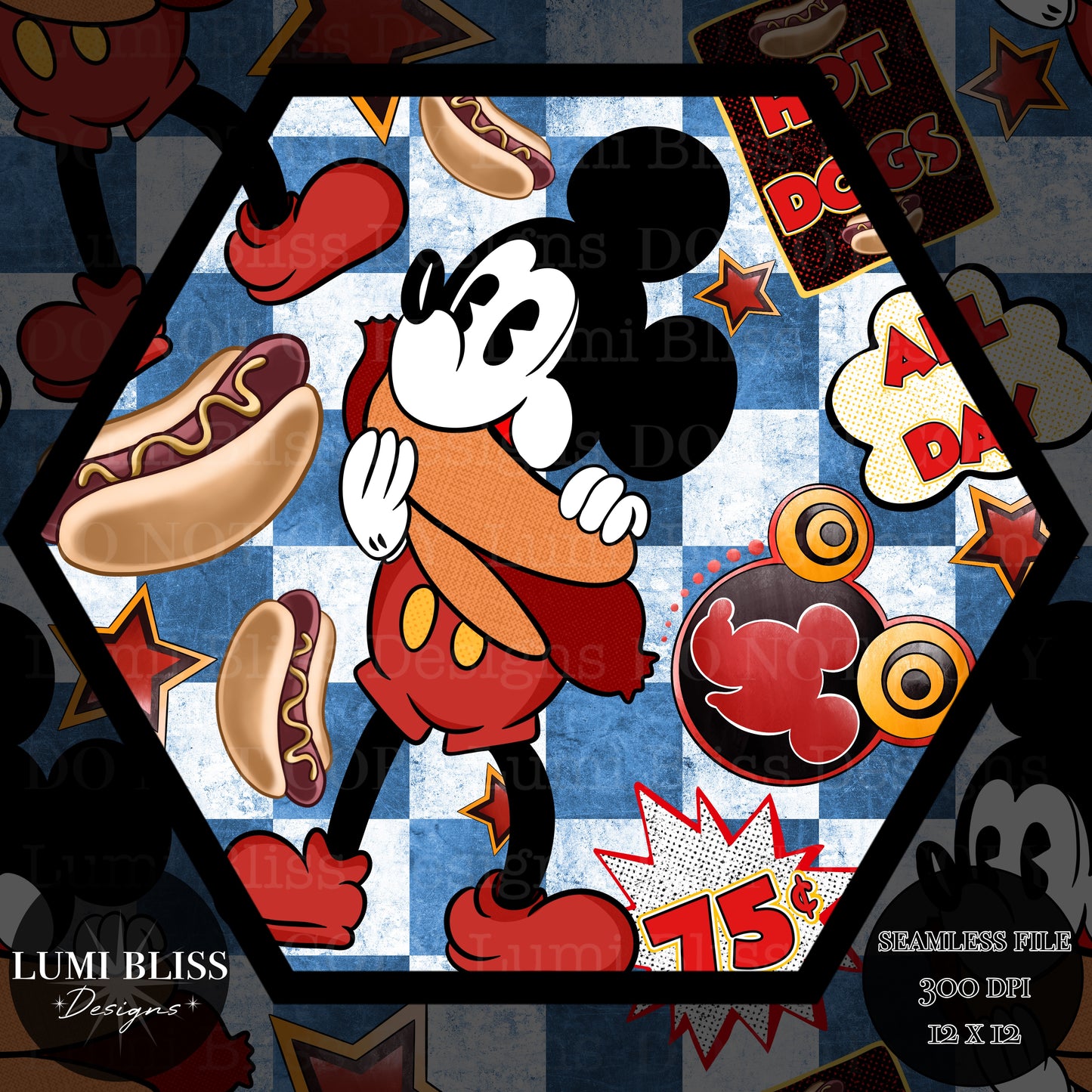 Vintage Mouse Seamless