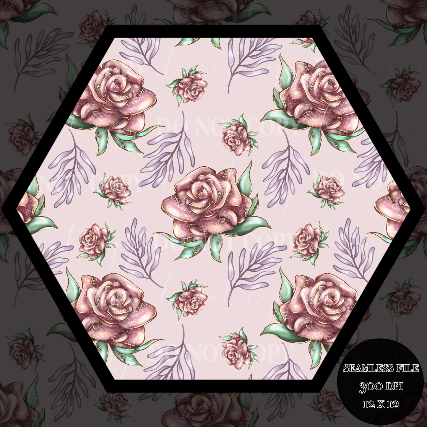 Roses light Seamless