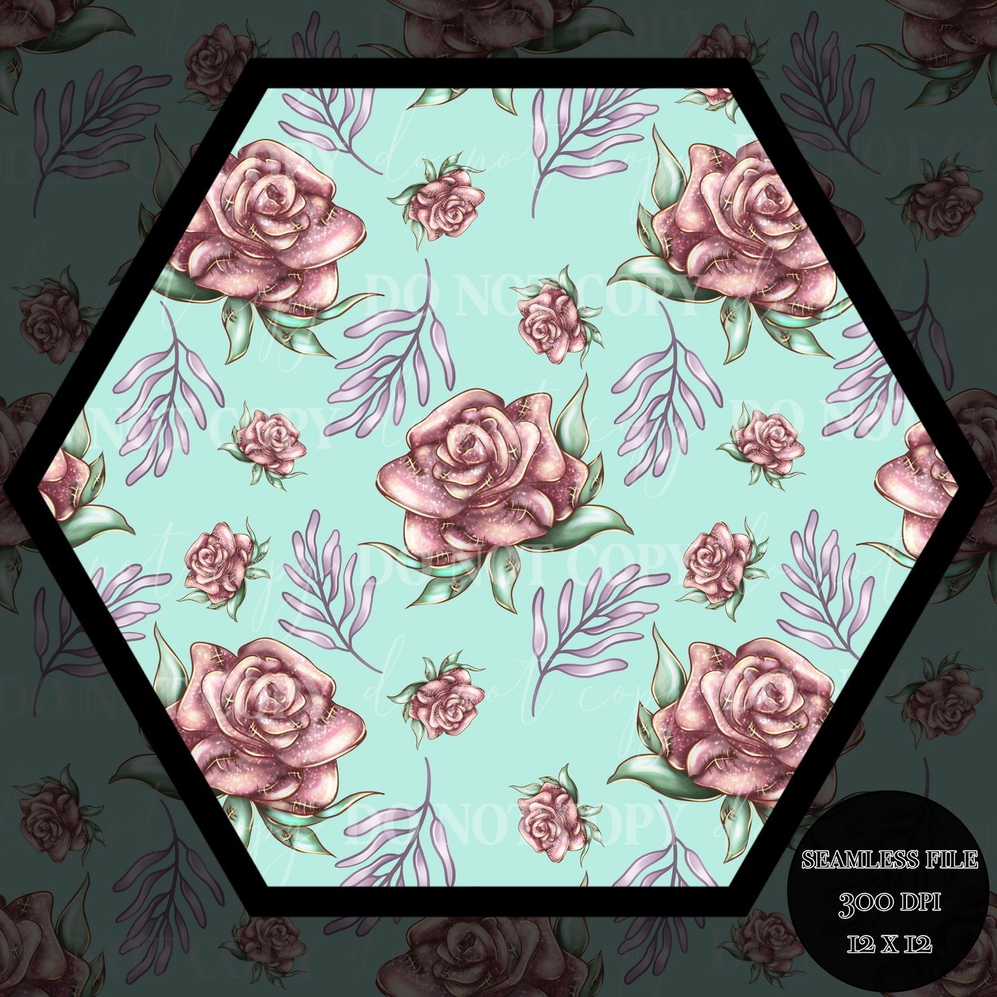 Roses light Seamless